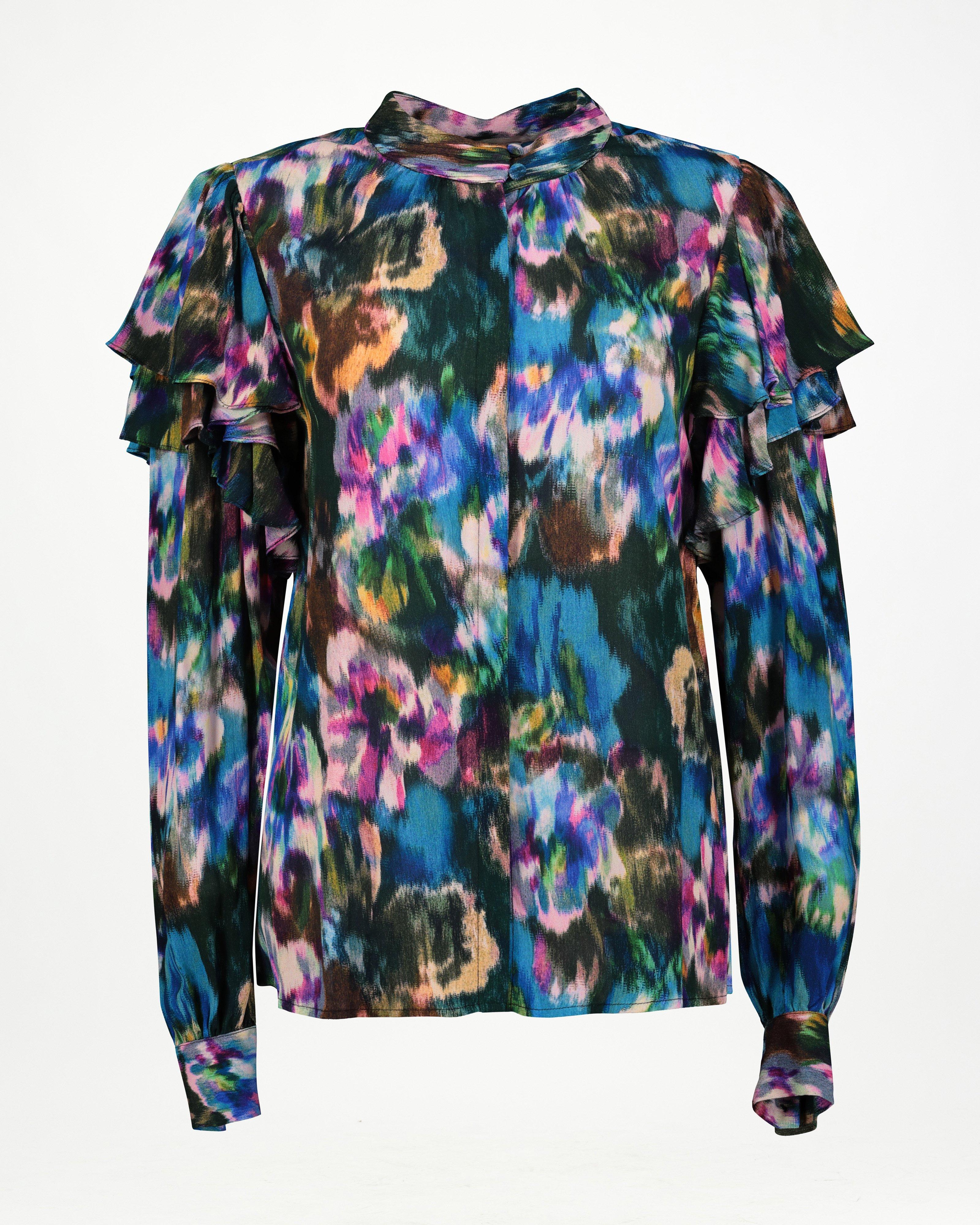 Mani Printed Ruffle Blouse - Poetry Clothing Store