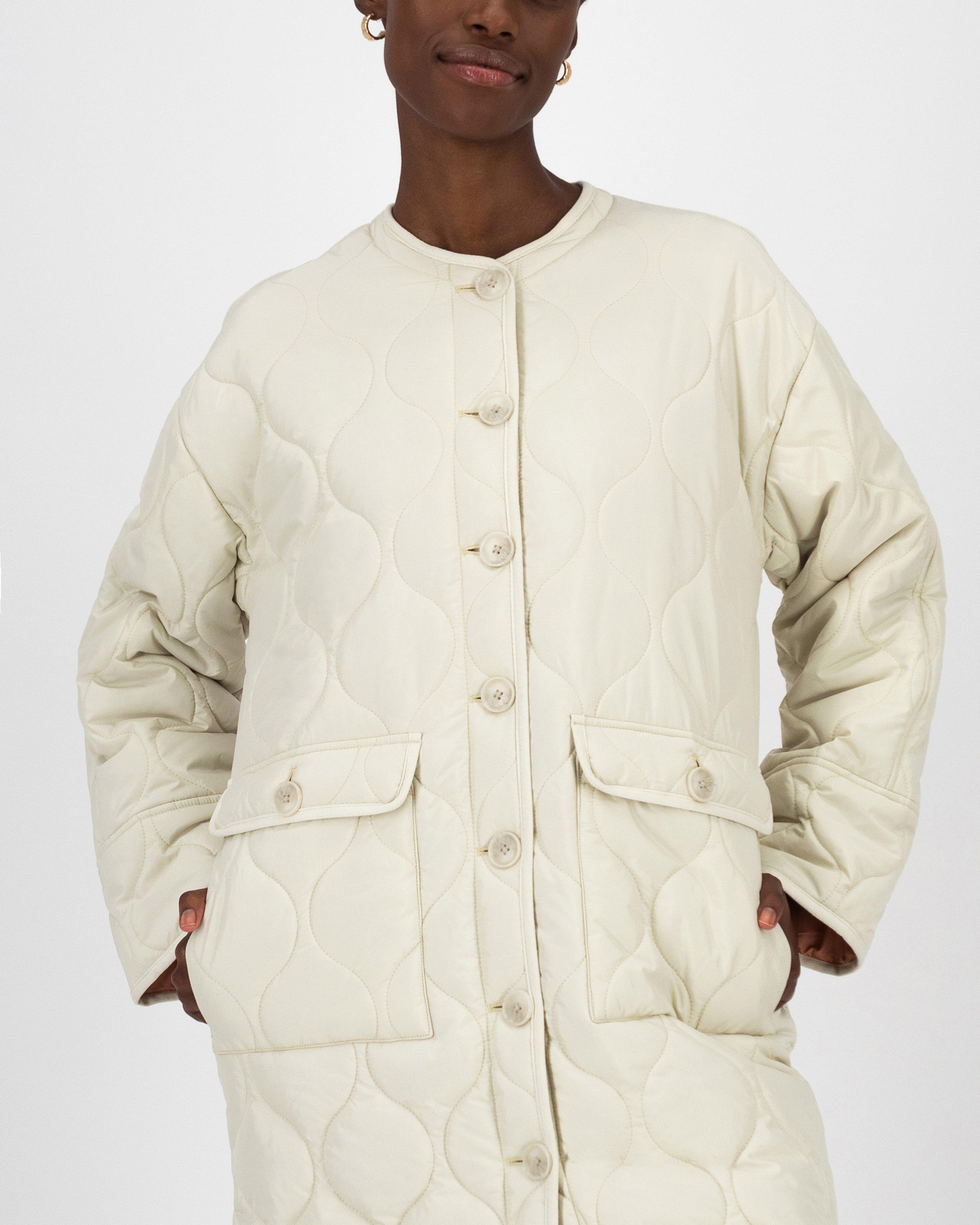 Lindiwe Quilted Collarless Coat Poetry Clothing Store