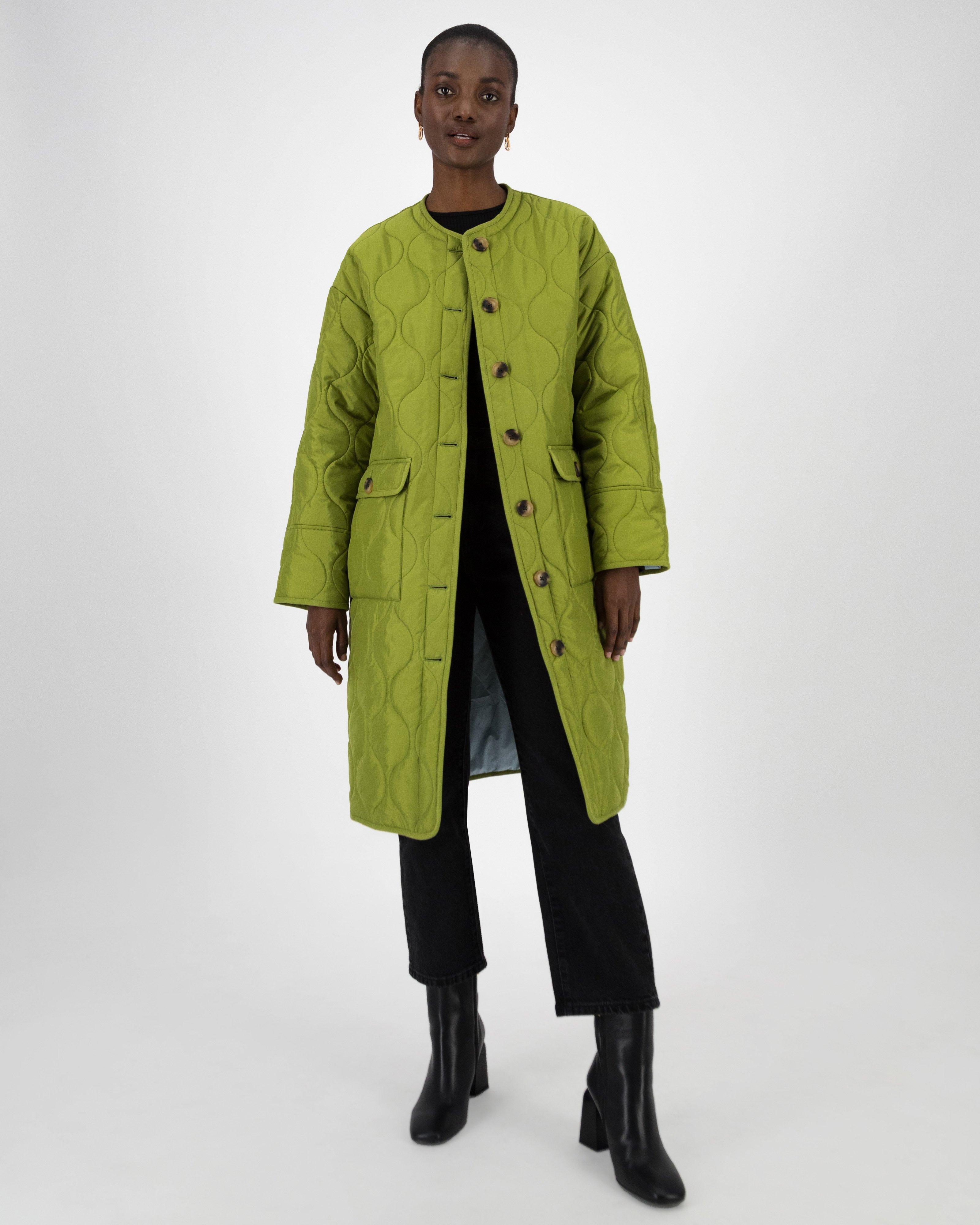 Lindiwe Quilted Collarless Coat Poetry Clothing Store