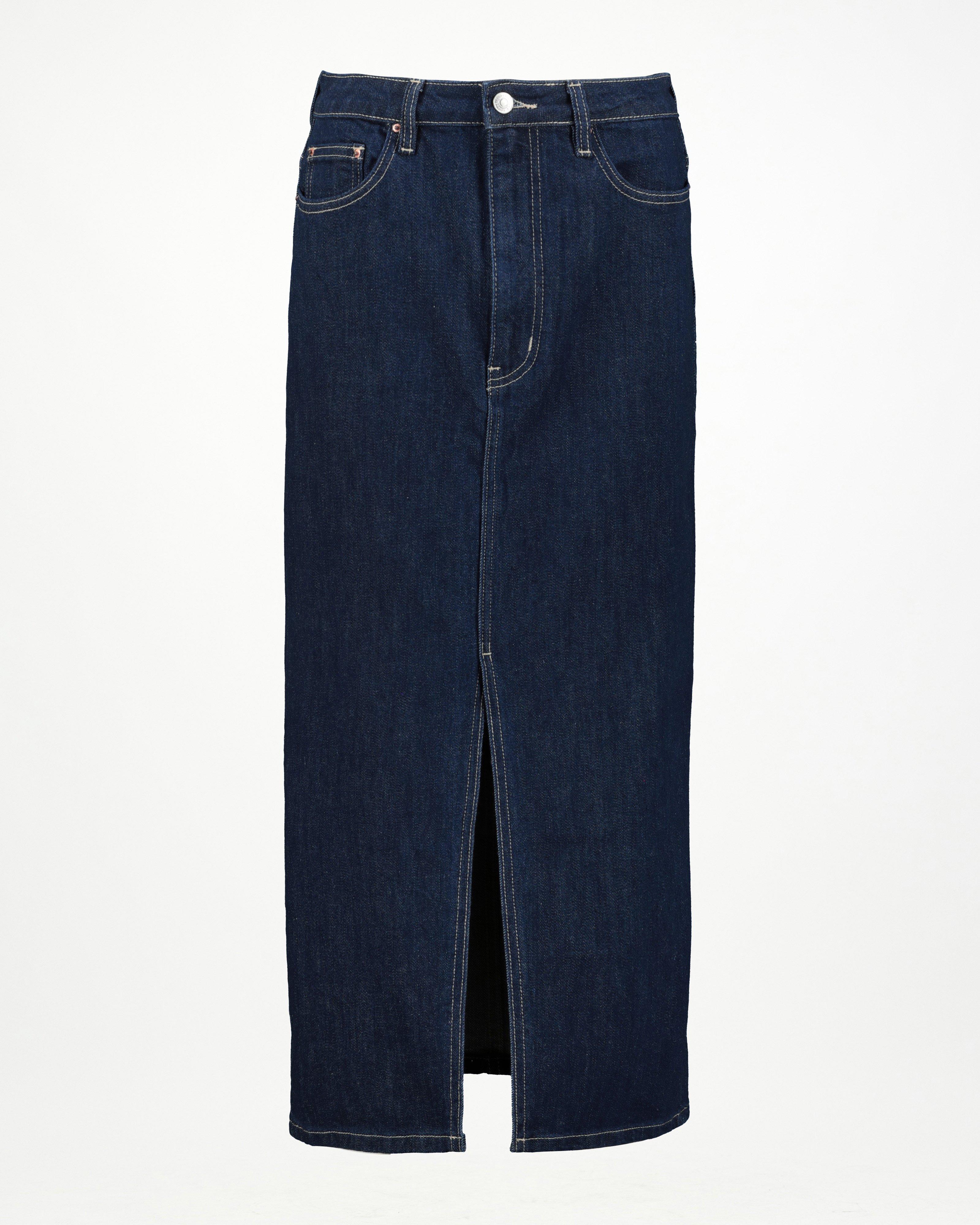 THE WEAVER / Flat Front Organic Denim Skirt main image 0