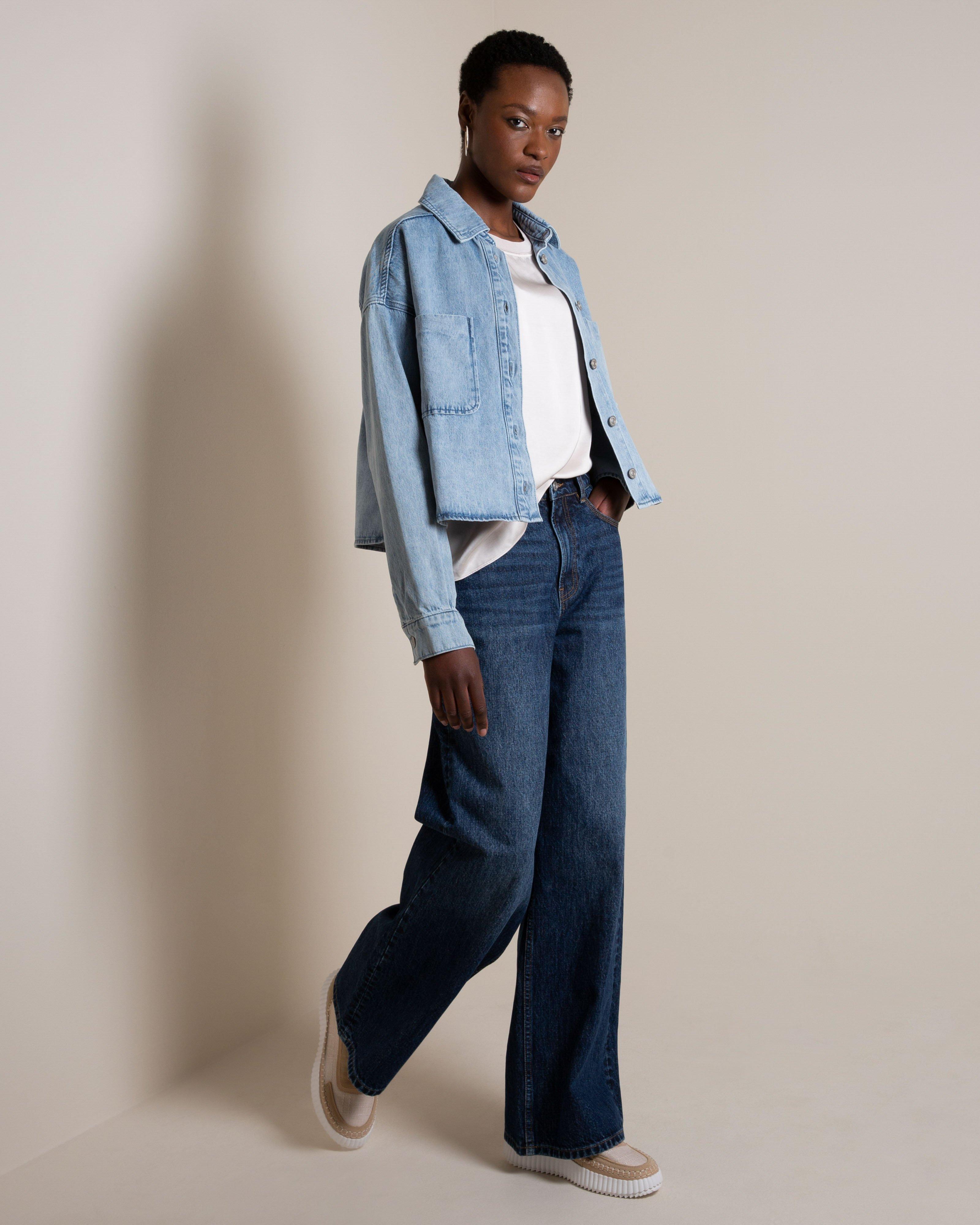Jade Denim Shacket - Poetry Clothing Store