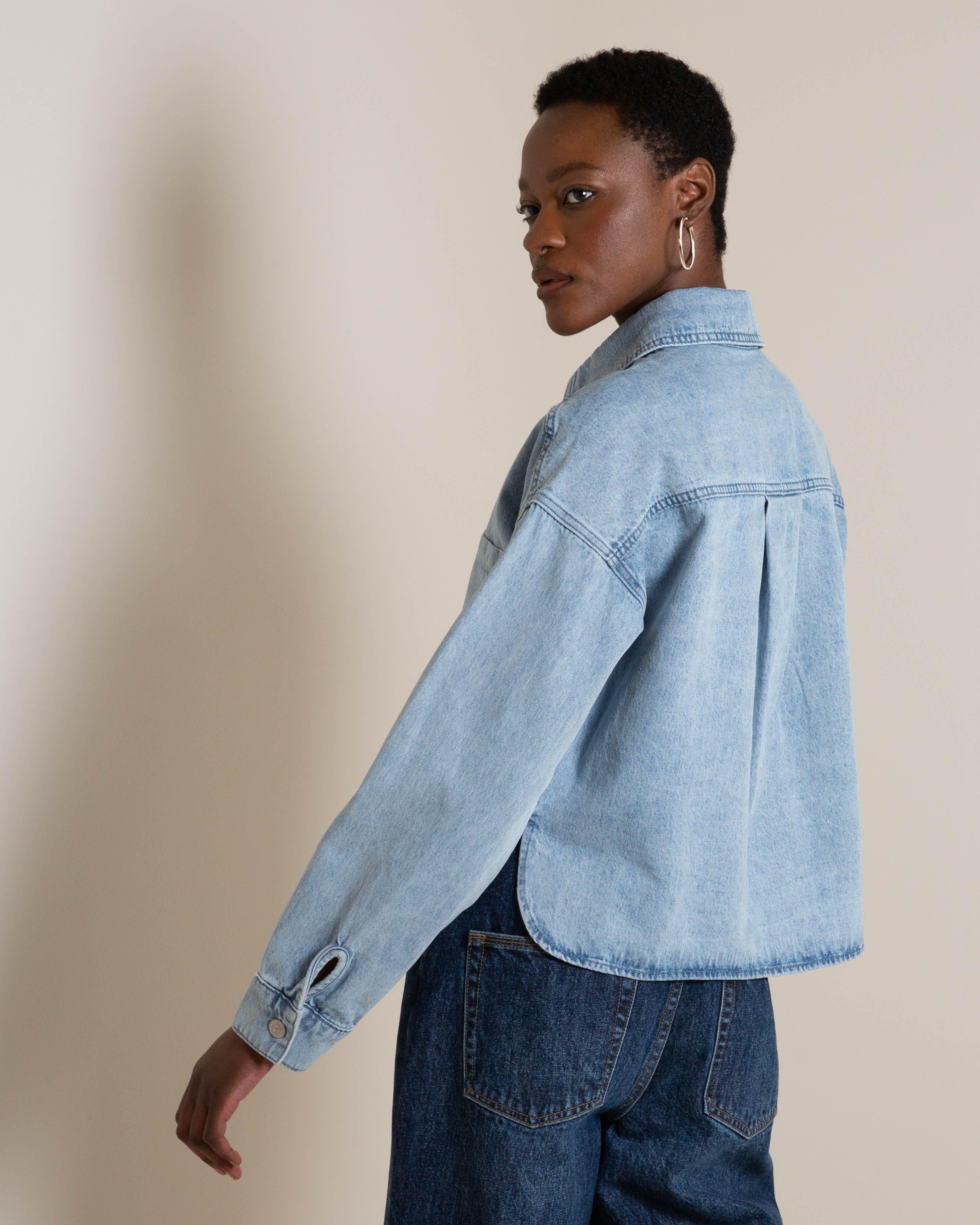Jade Denim Shacket - Poetry Clothing Store