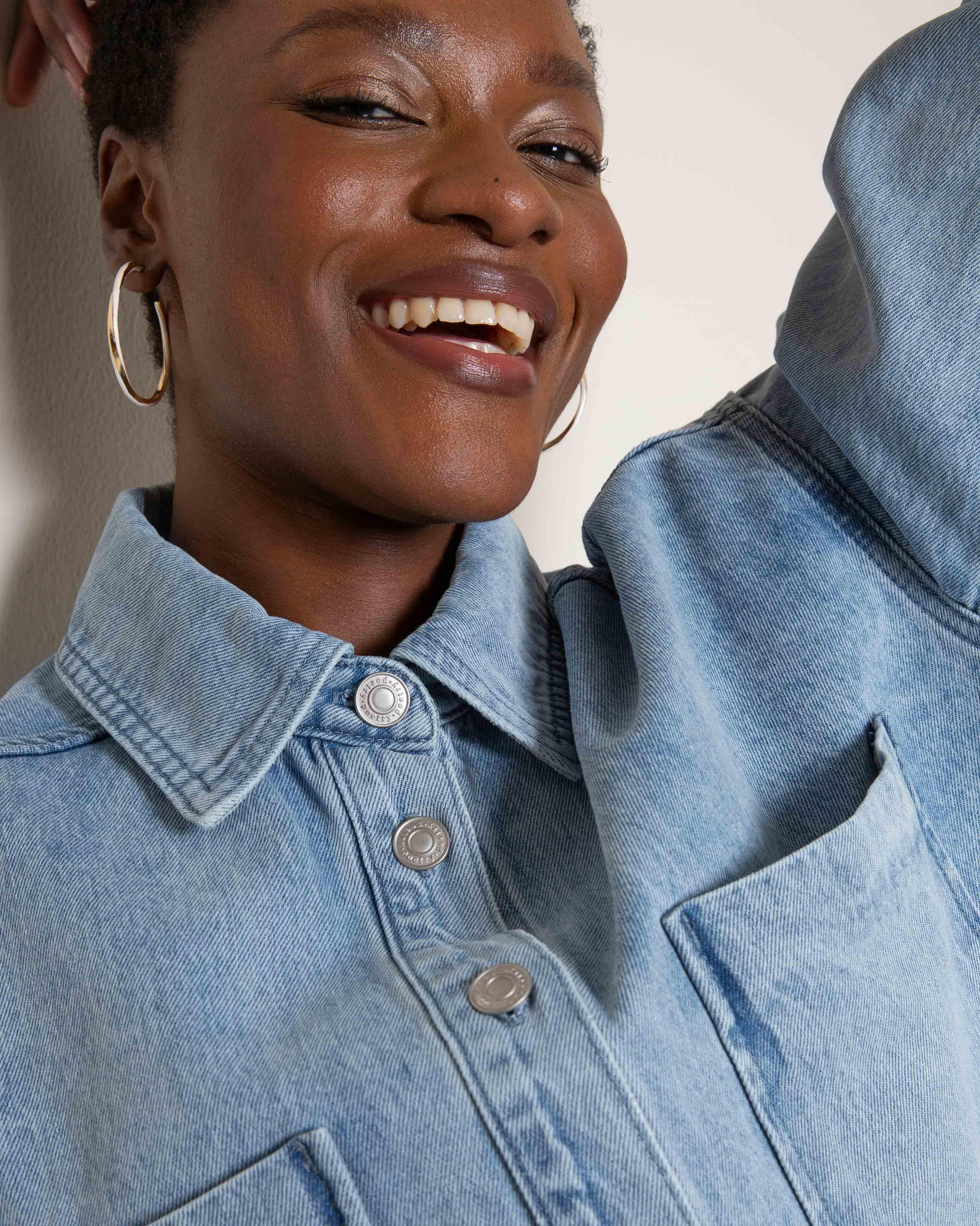 Jade Denim Shacket - Poetry Clothing Store
