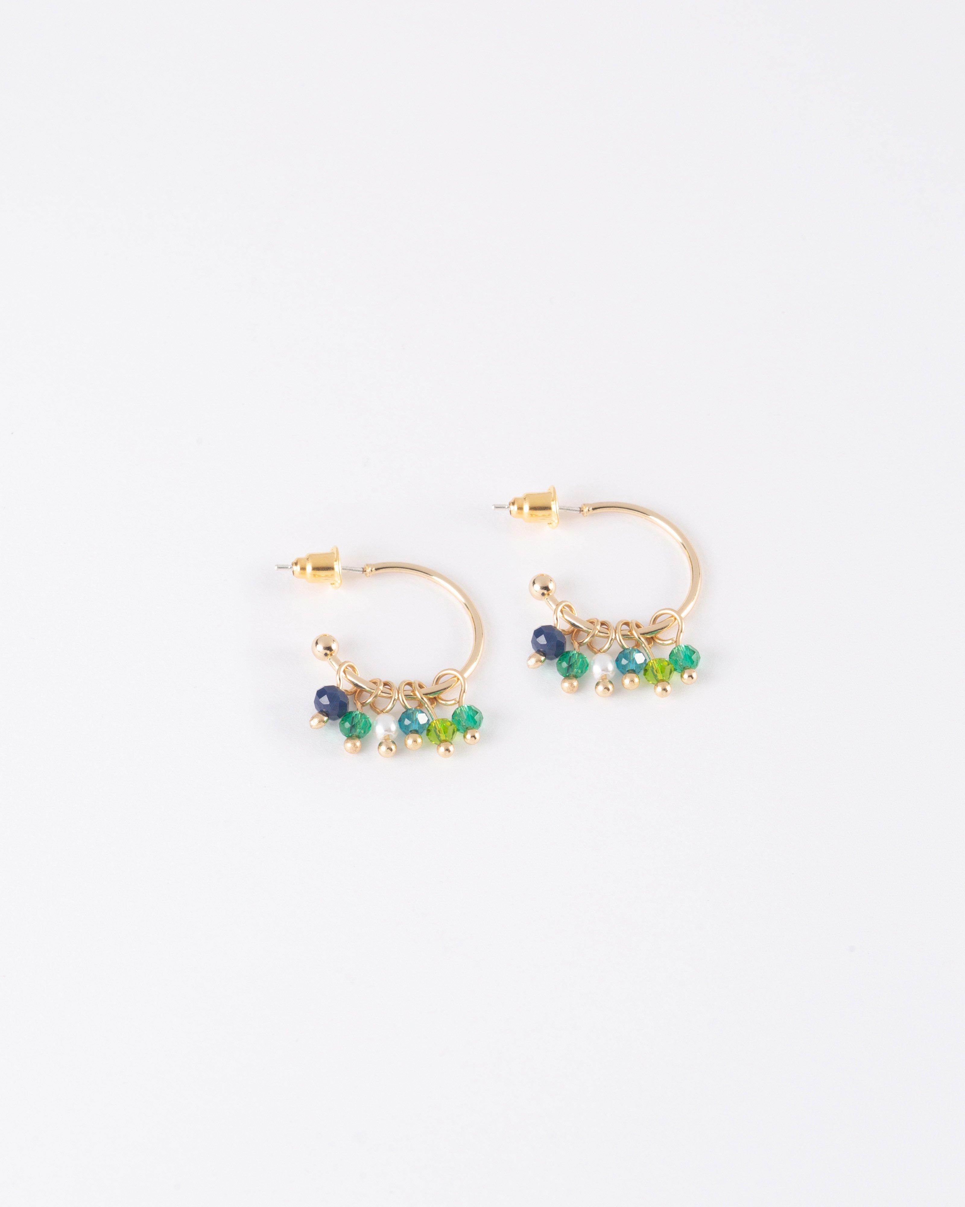 Beaded Hoop Earrings -  Assorted