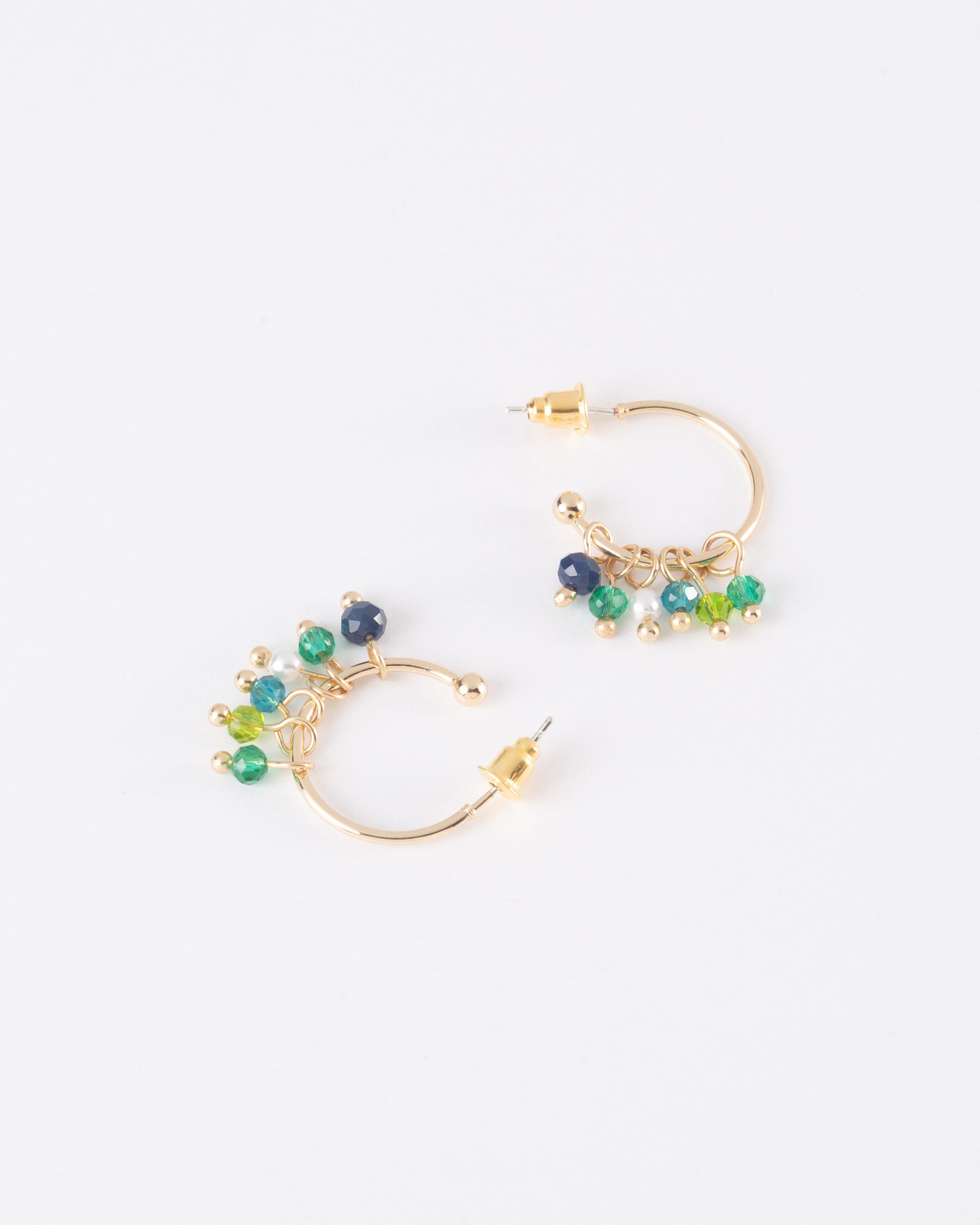 Beaded Hoop Earrings -  Assorted