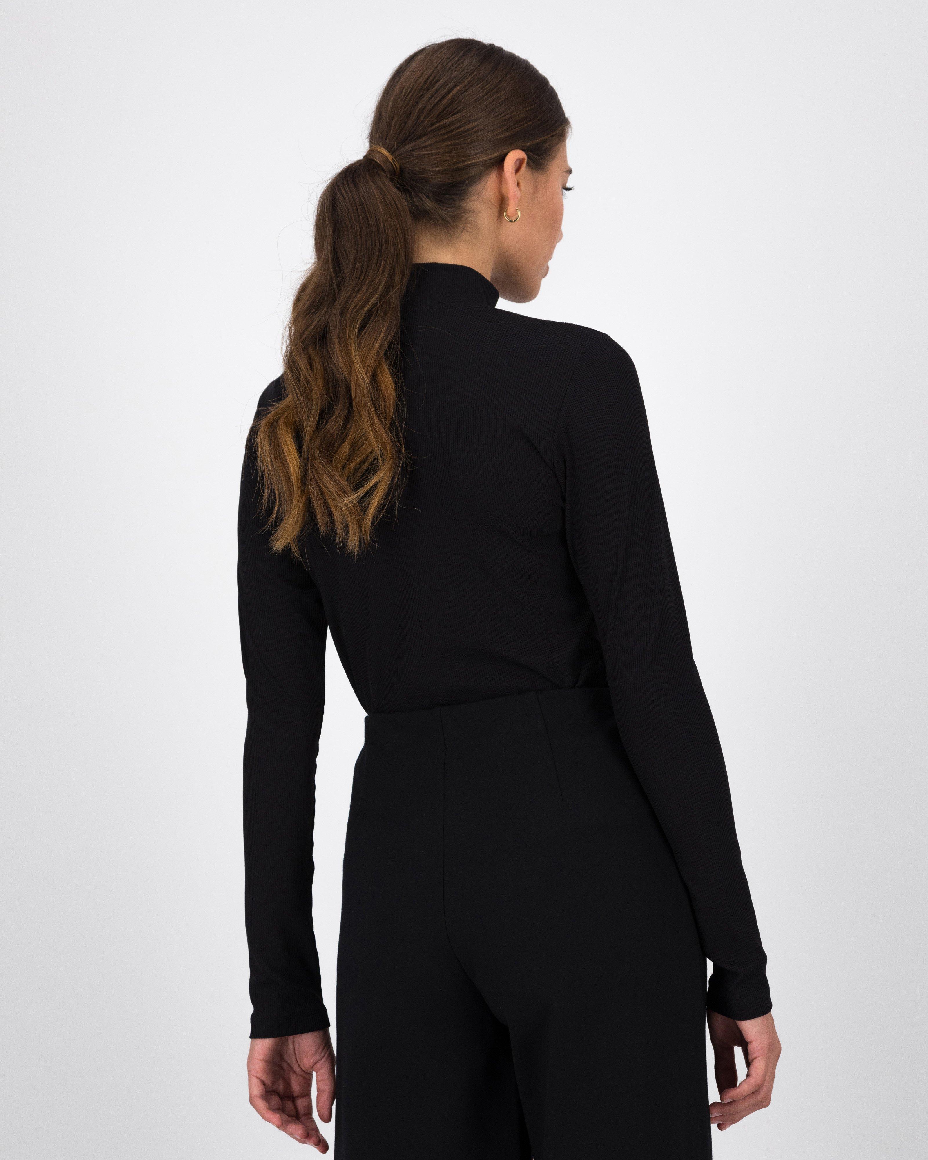 Camille Polo Neck -  Black