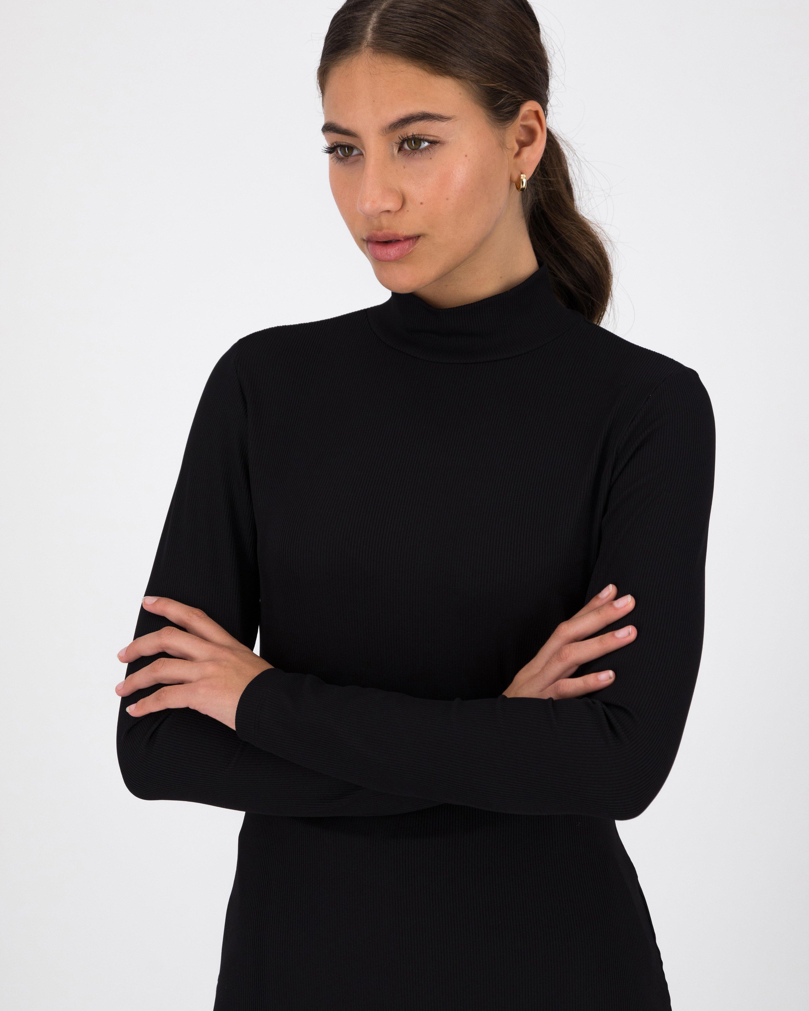 Camille Polo Neck -  Black