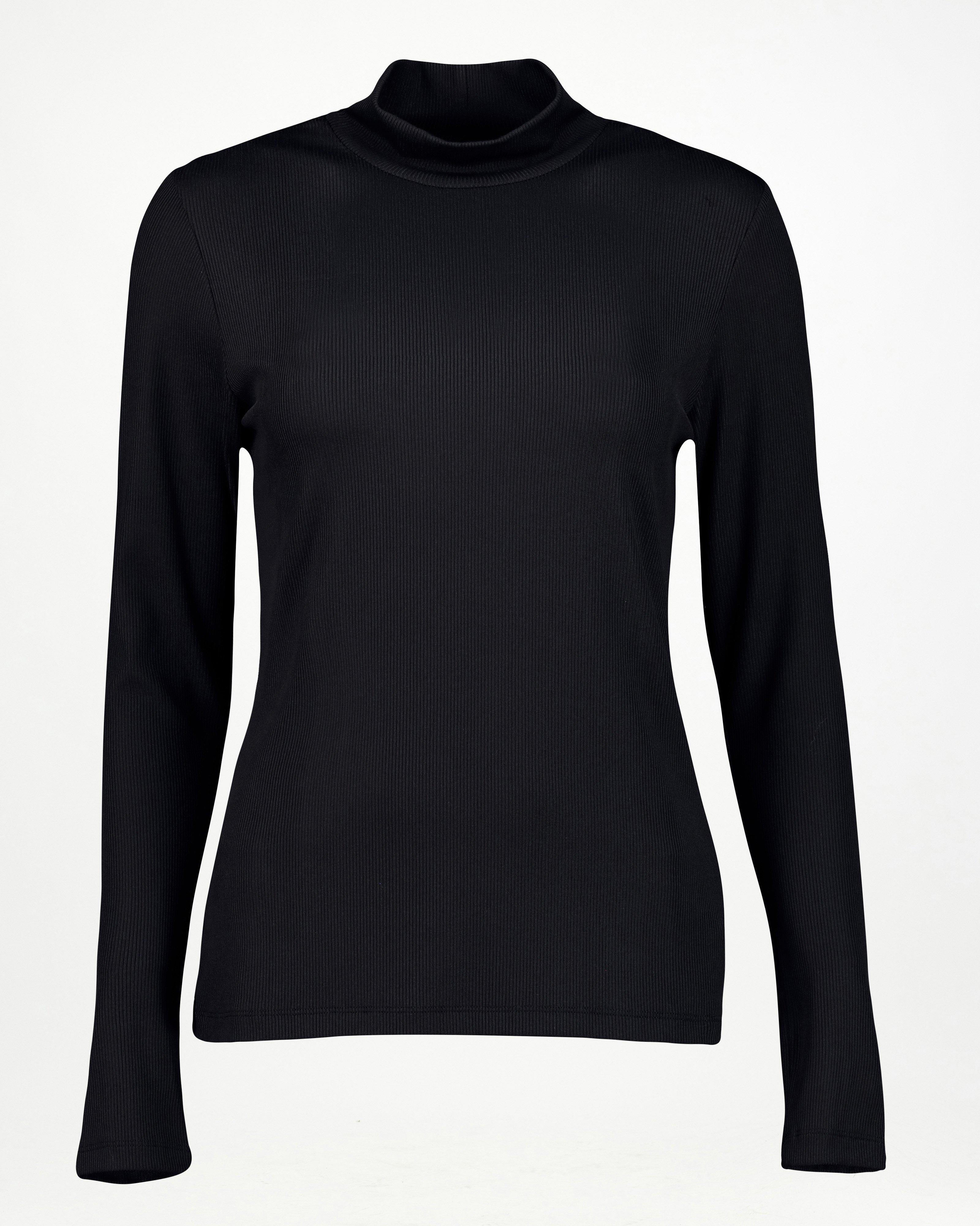 Camille Polo Neck -  Black