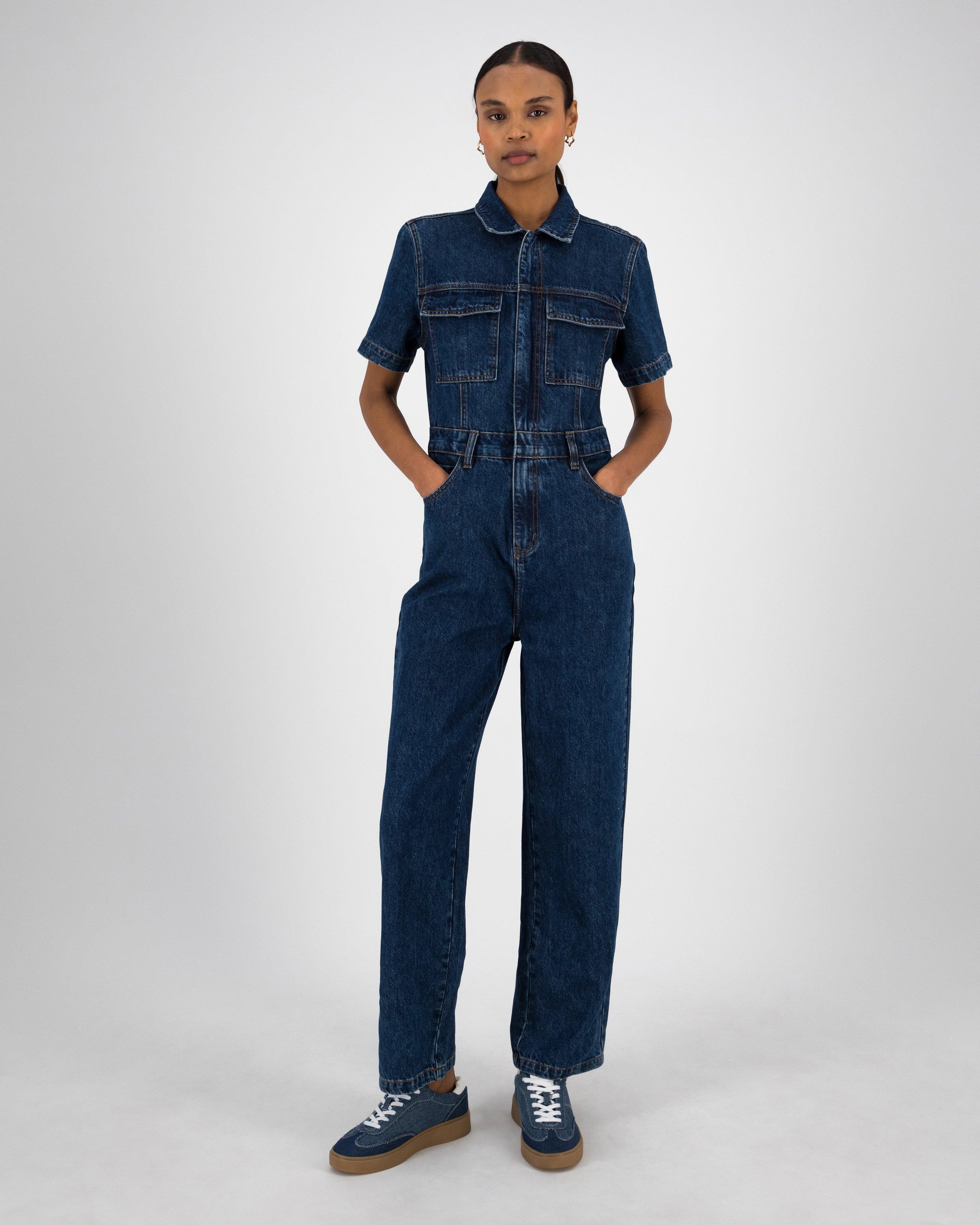 Women’s Harper Boiler Suit  -  Indigo