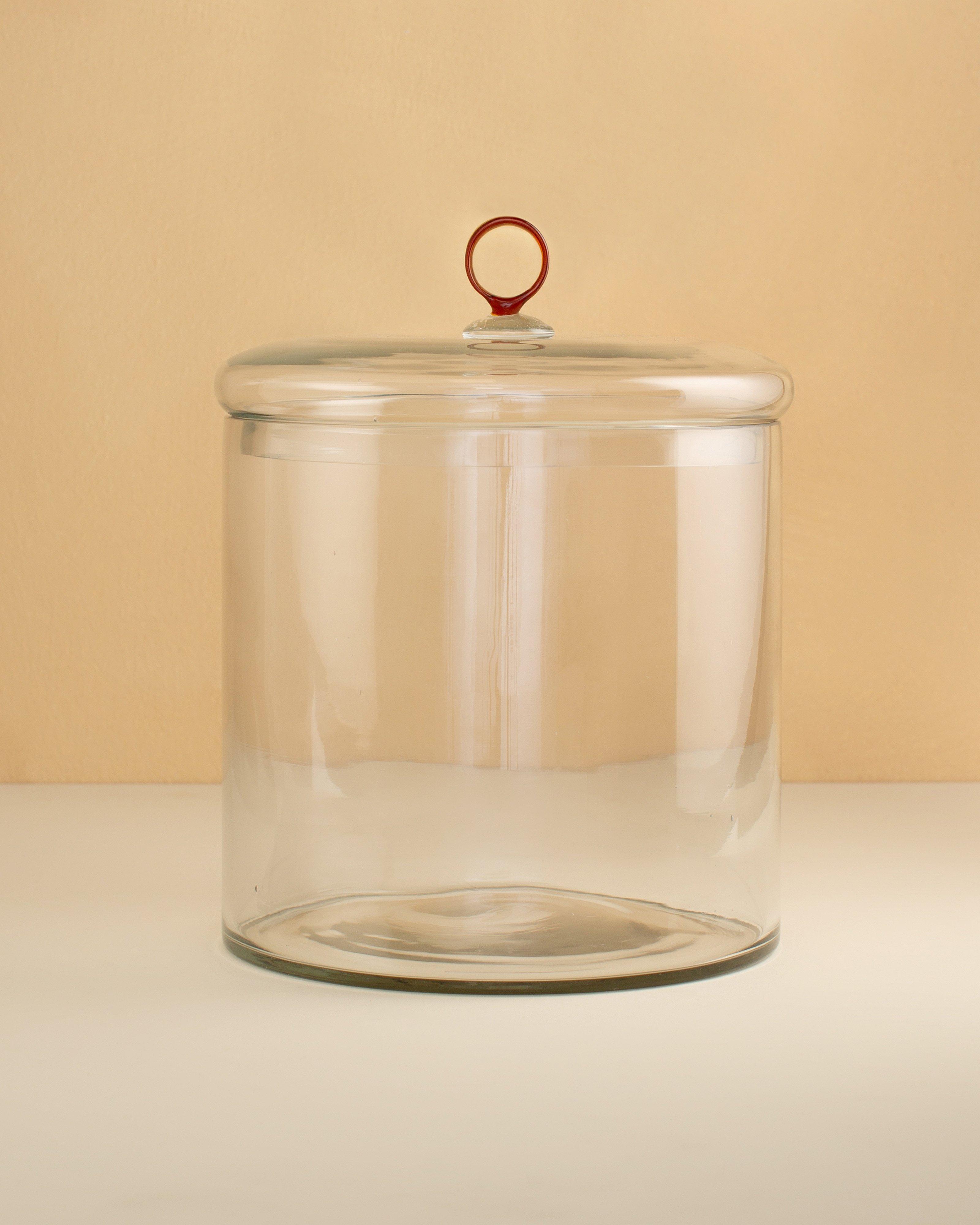 Ring Handle Large Cookie Jar -  No Colour