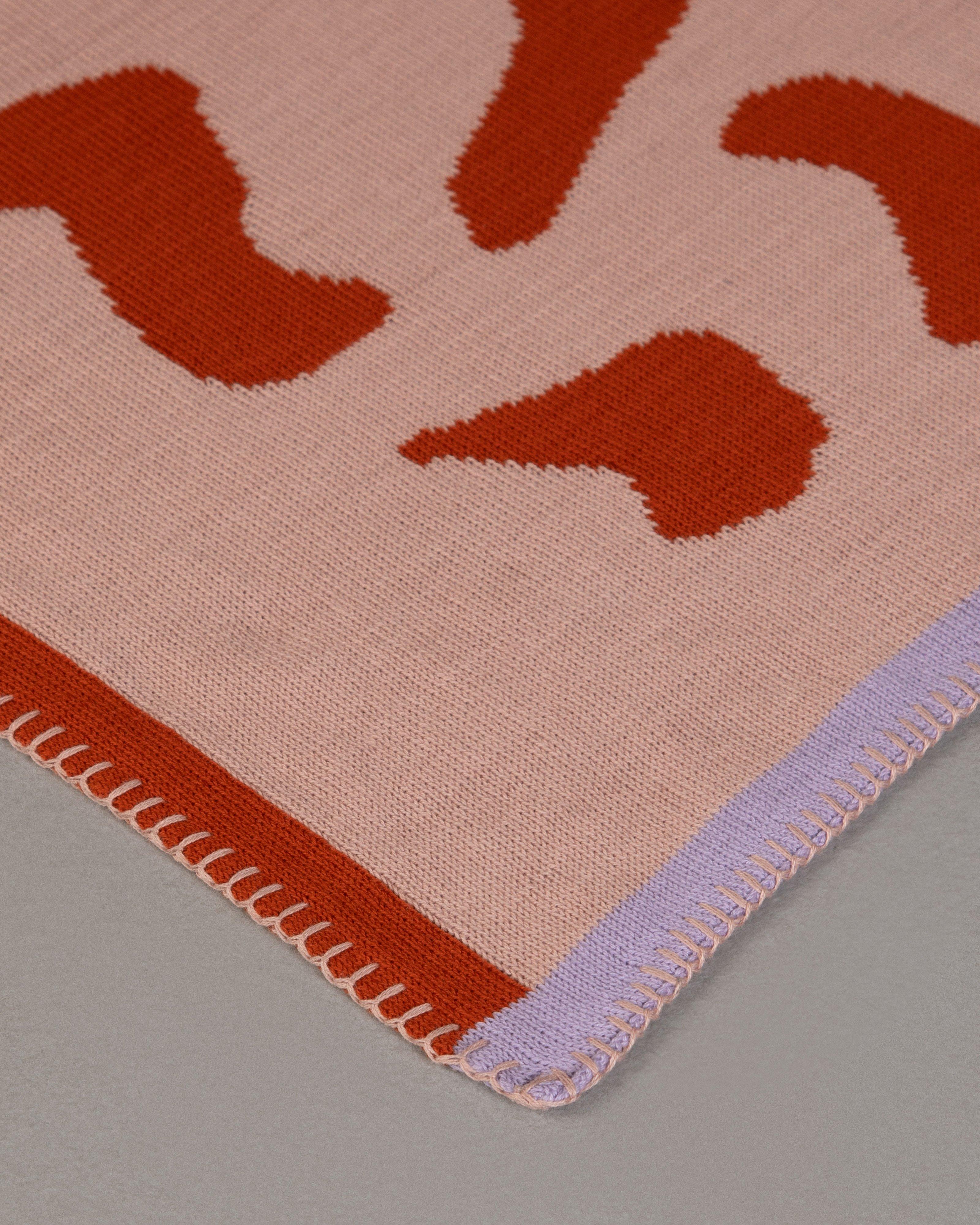 Lena Abstract Throw  -  Red