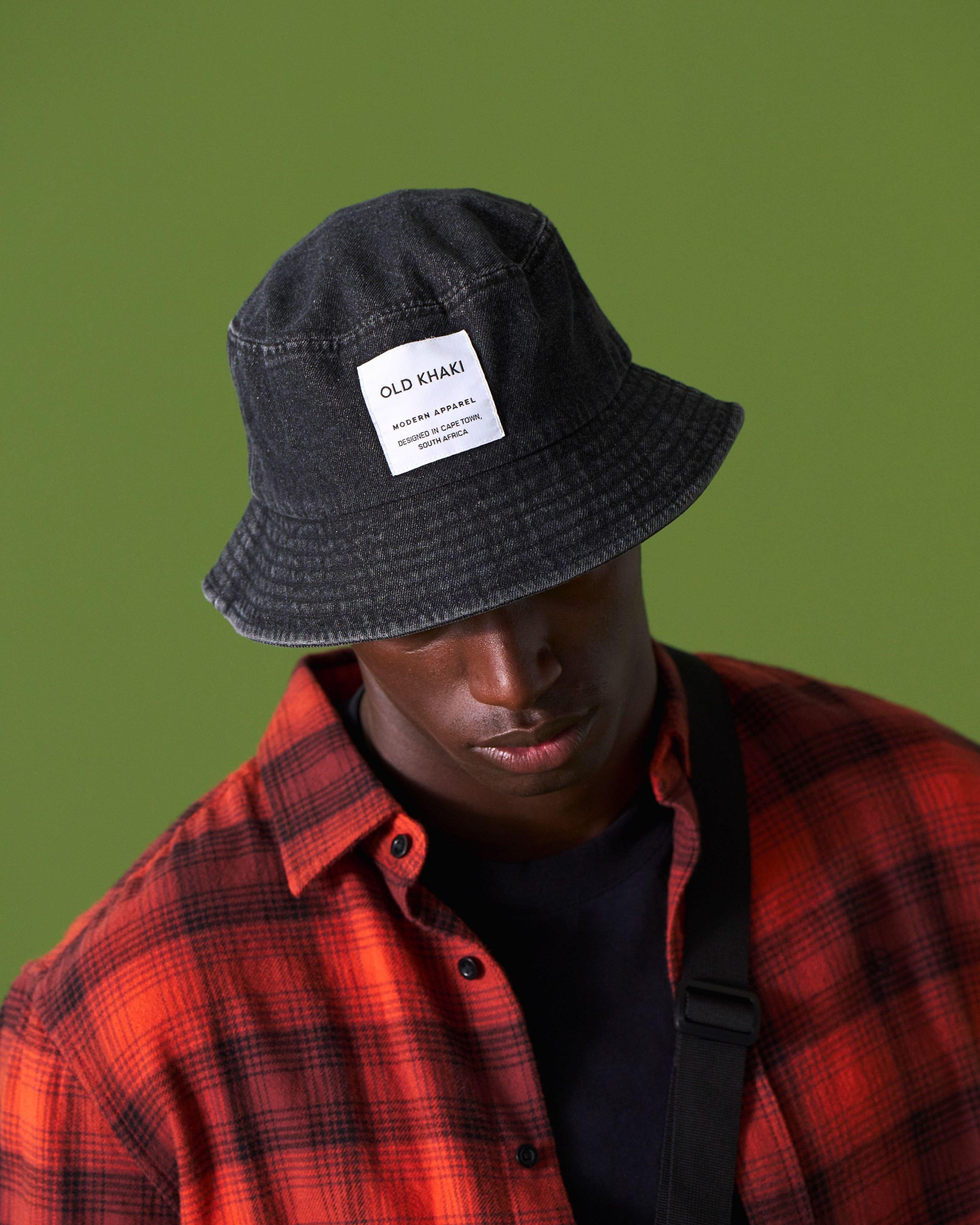 Men’s Dante Denim Bucket Hat -  Black