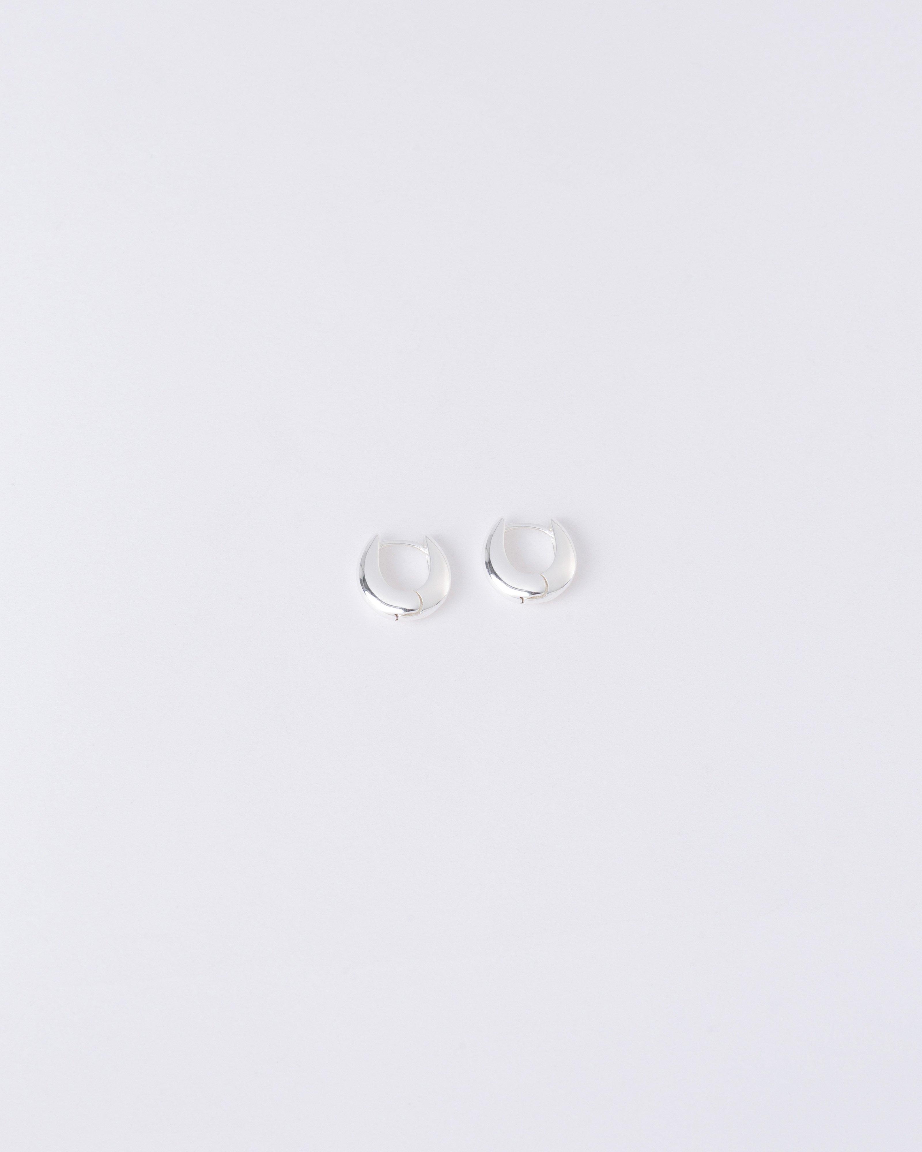 Sterling Silver Scoop Hoop Earrings -  Silver