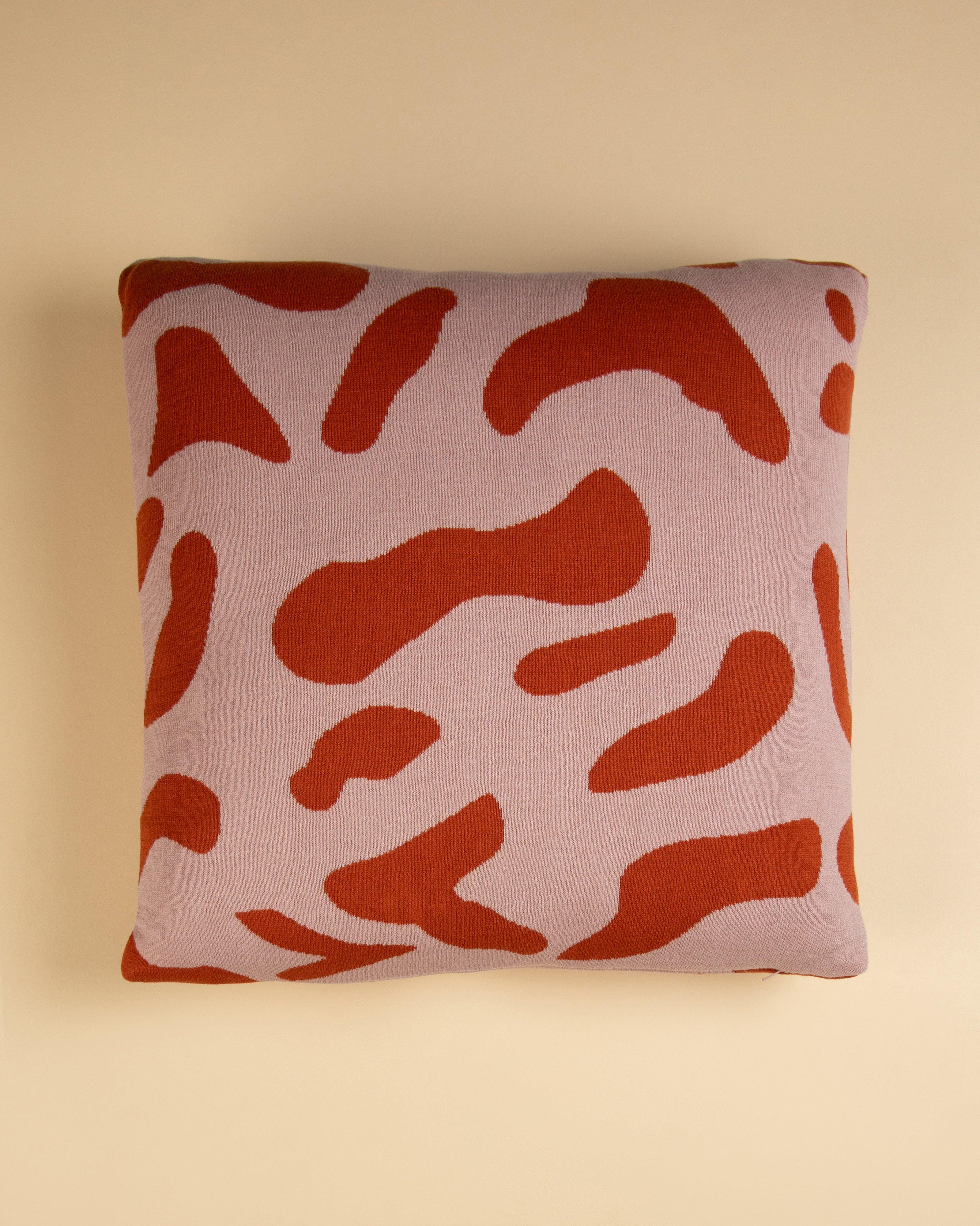 Lena Abstract Cushion -  Pink