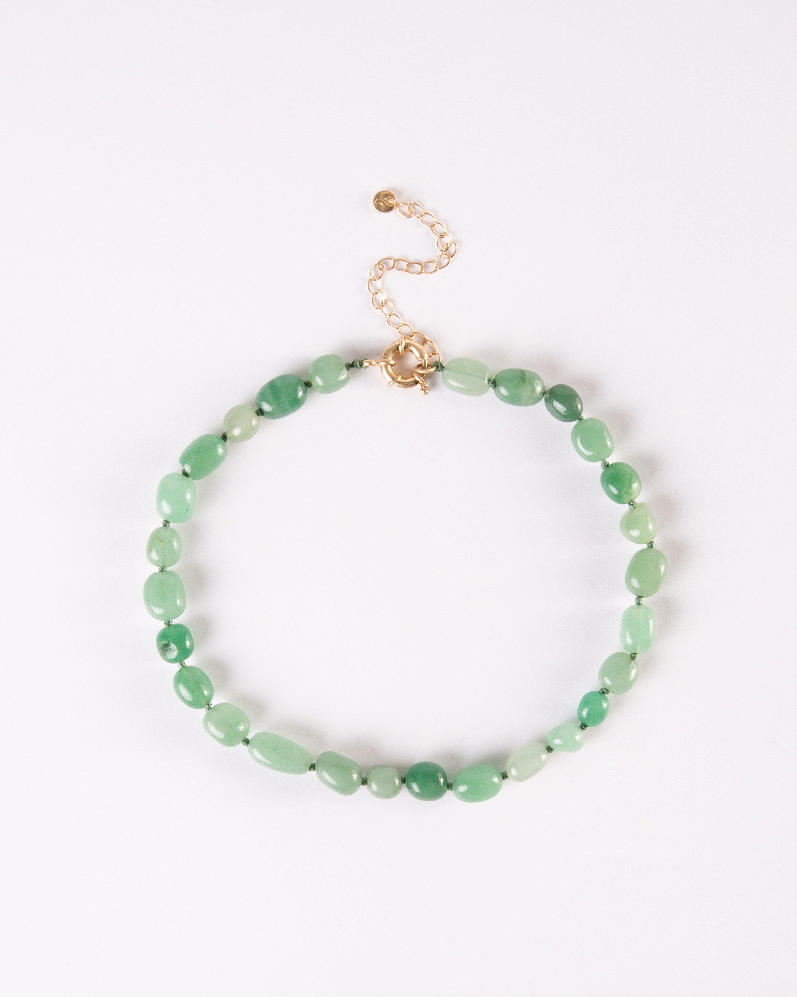 Chunky Stone Necklace -  Green