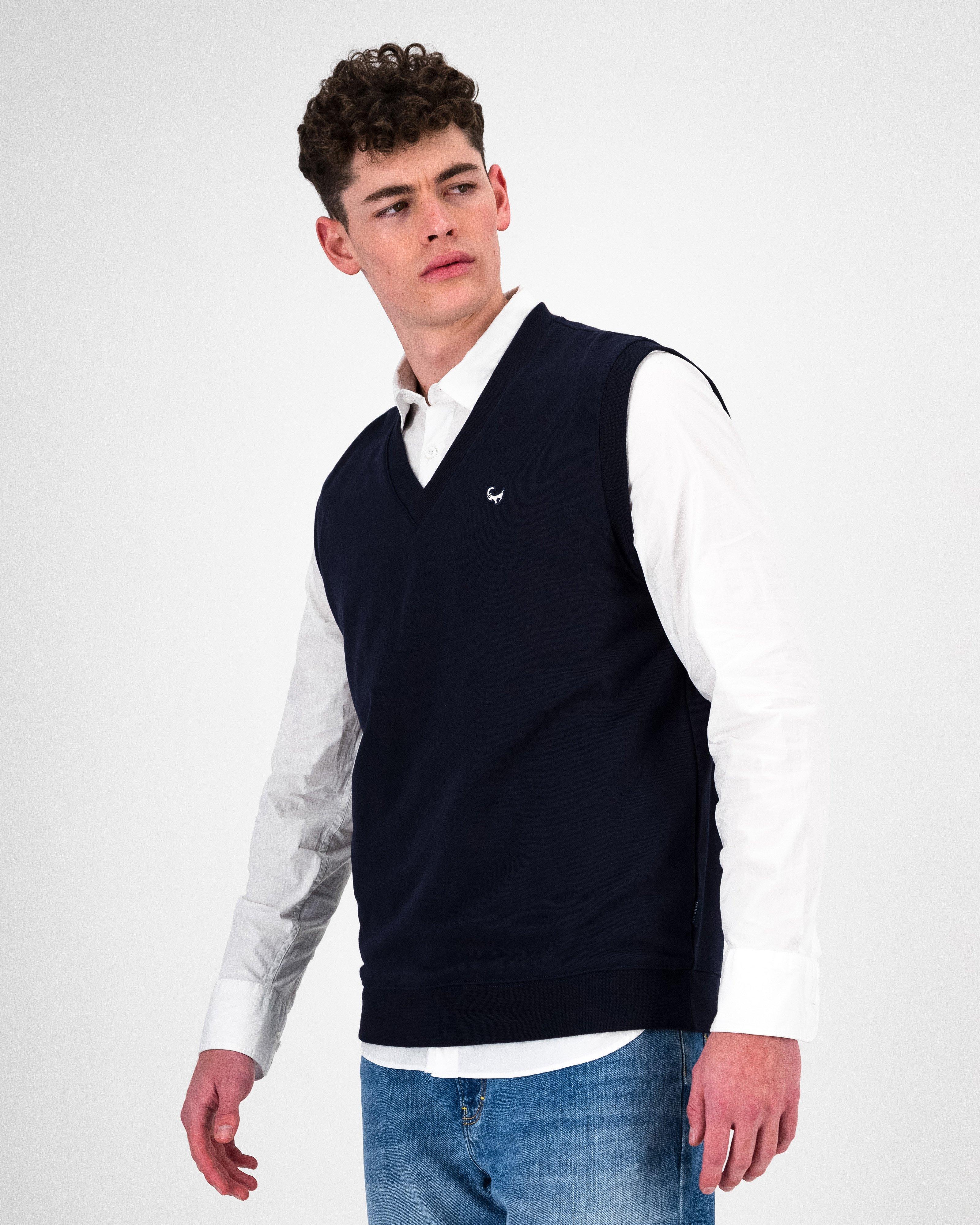 Men’s Harry Gilet Sweat  -  Navy