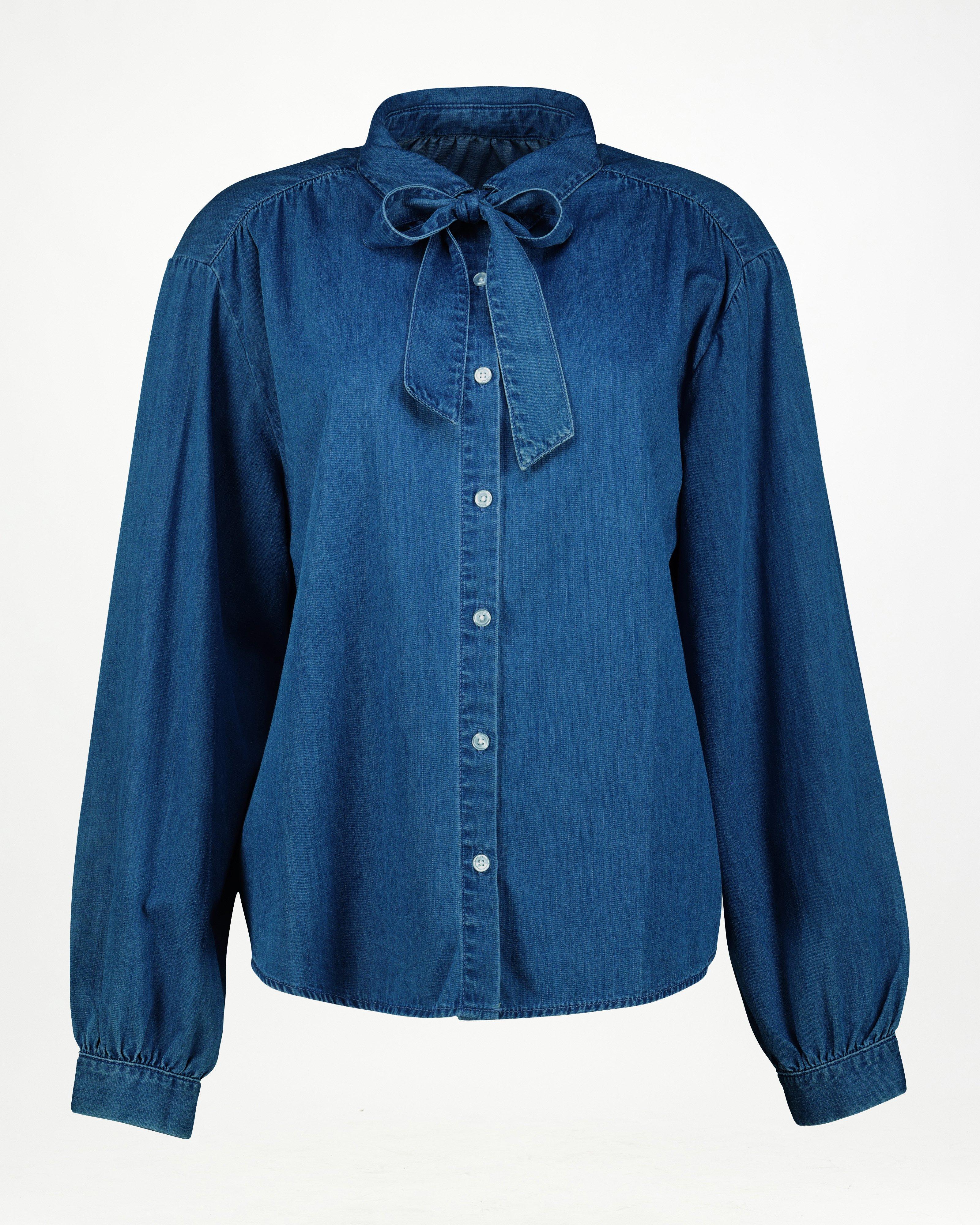Zuria Denim Shirt -  Mid Blue