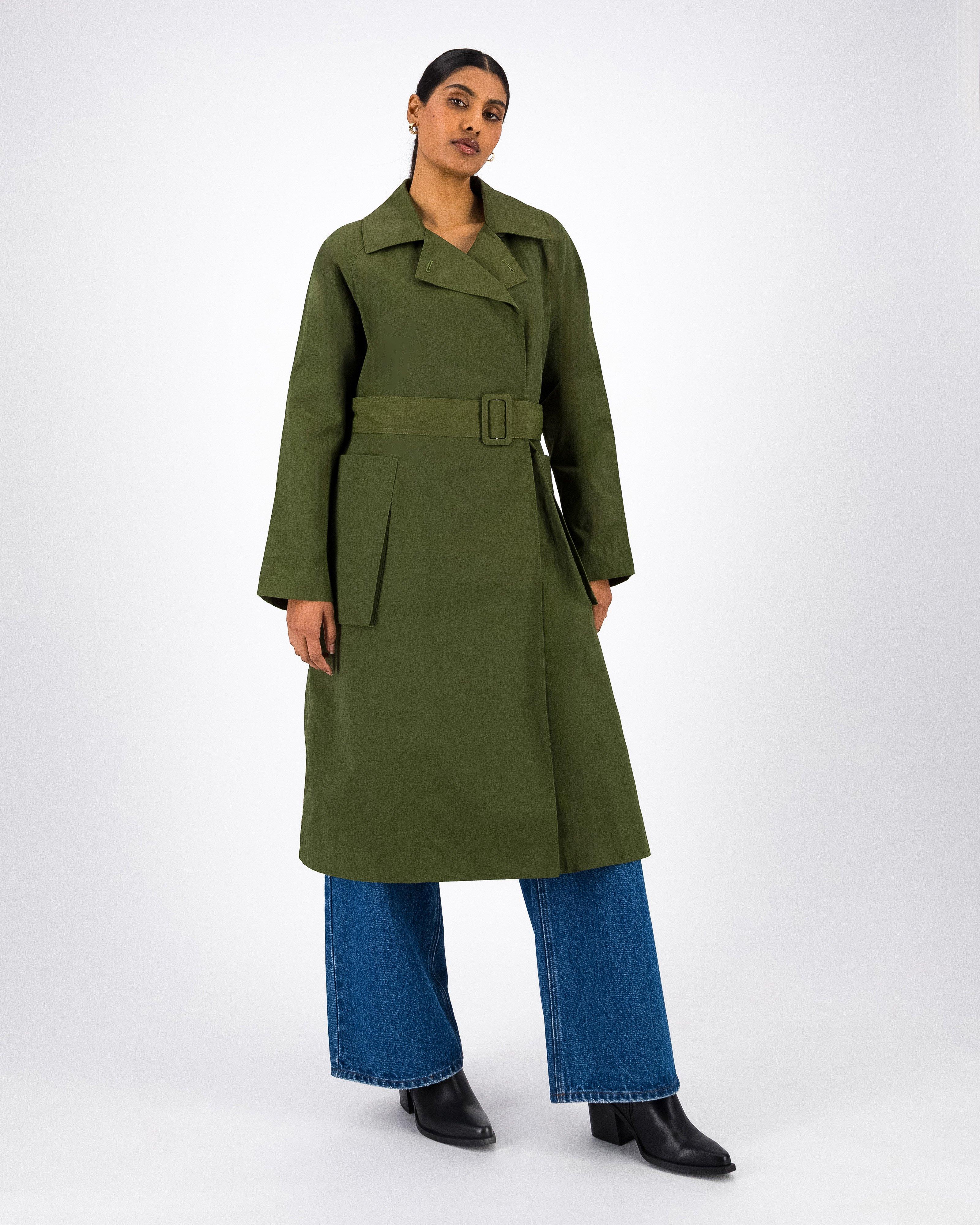 Tony Trench Coat -  Green