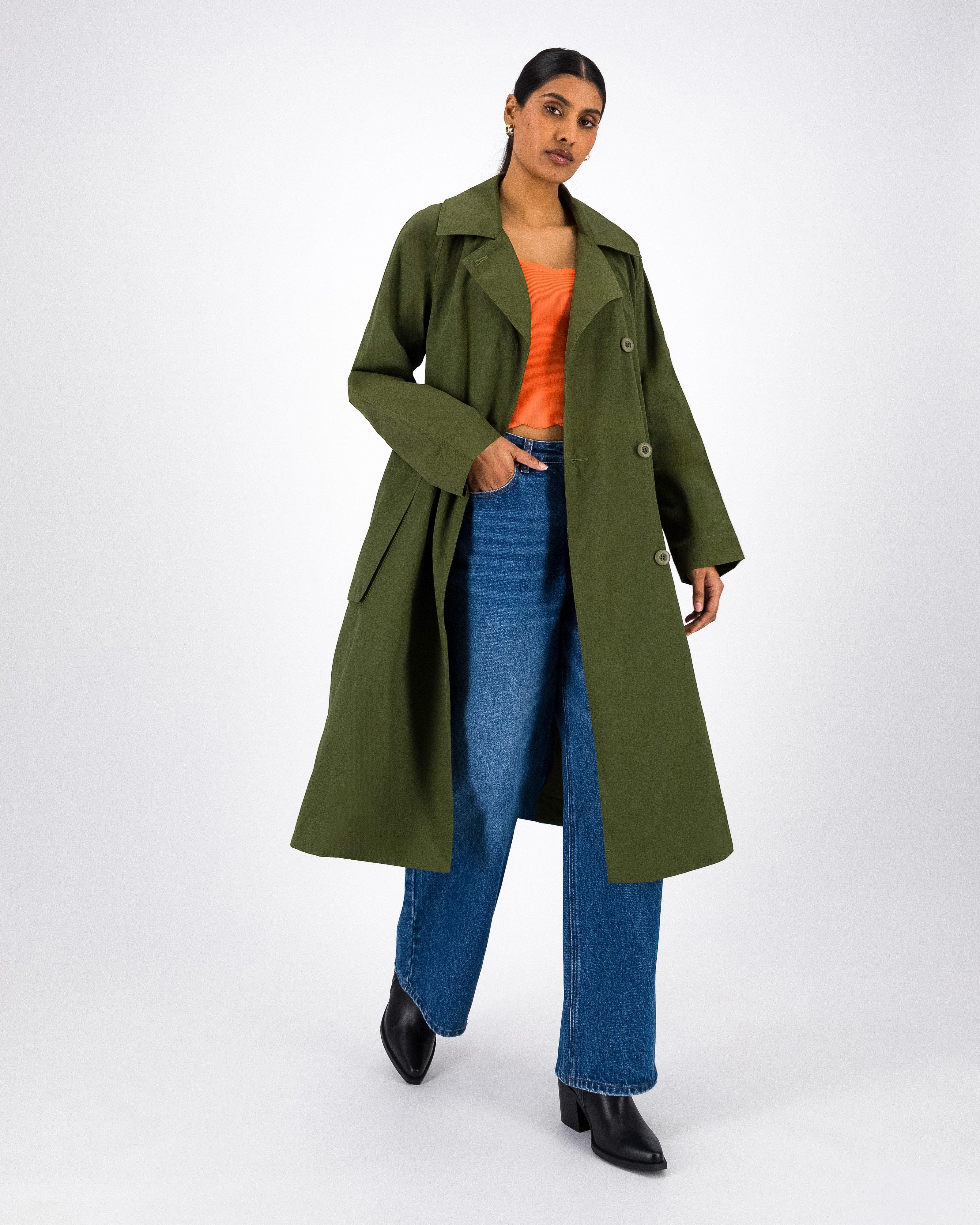 Tony Trench Coat -  Green
