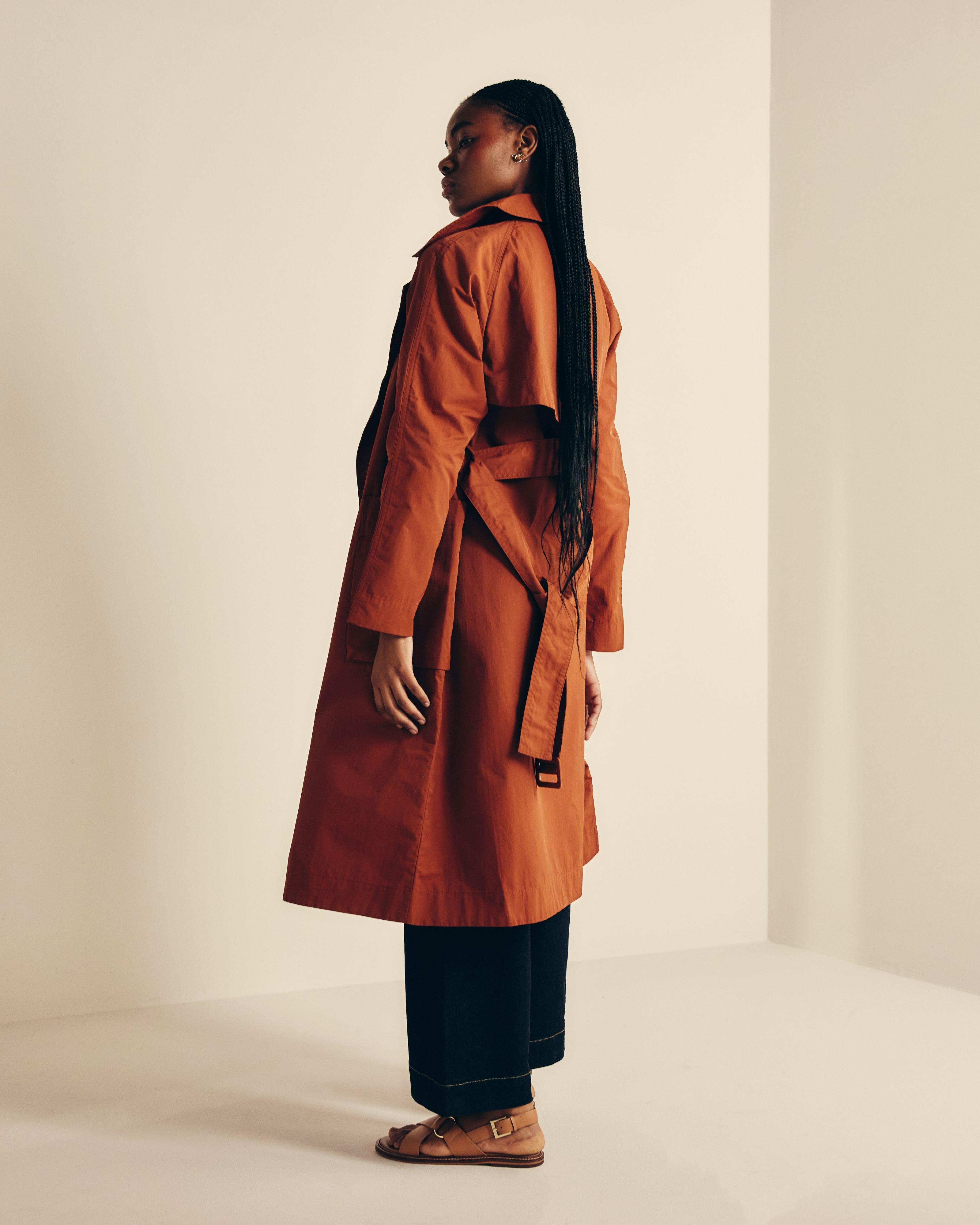 Tony Trench Coat -  Orange