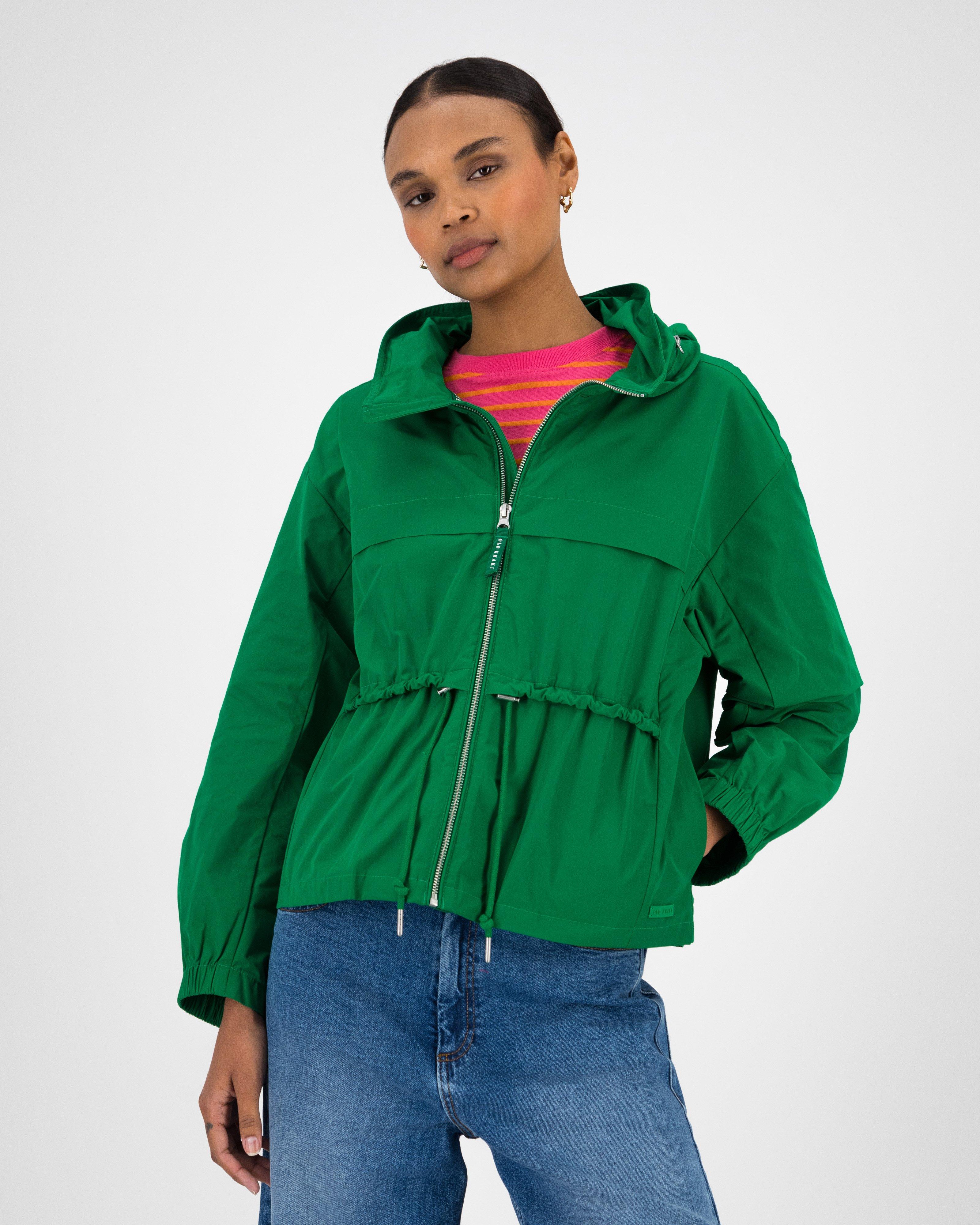 Women’s Ania Hooded Windbreaker  -  Green