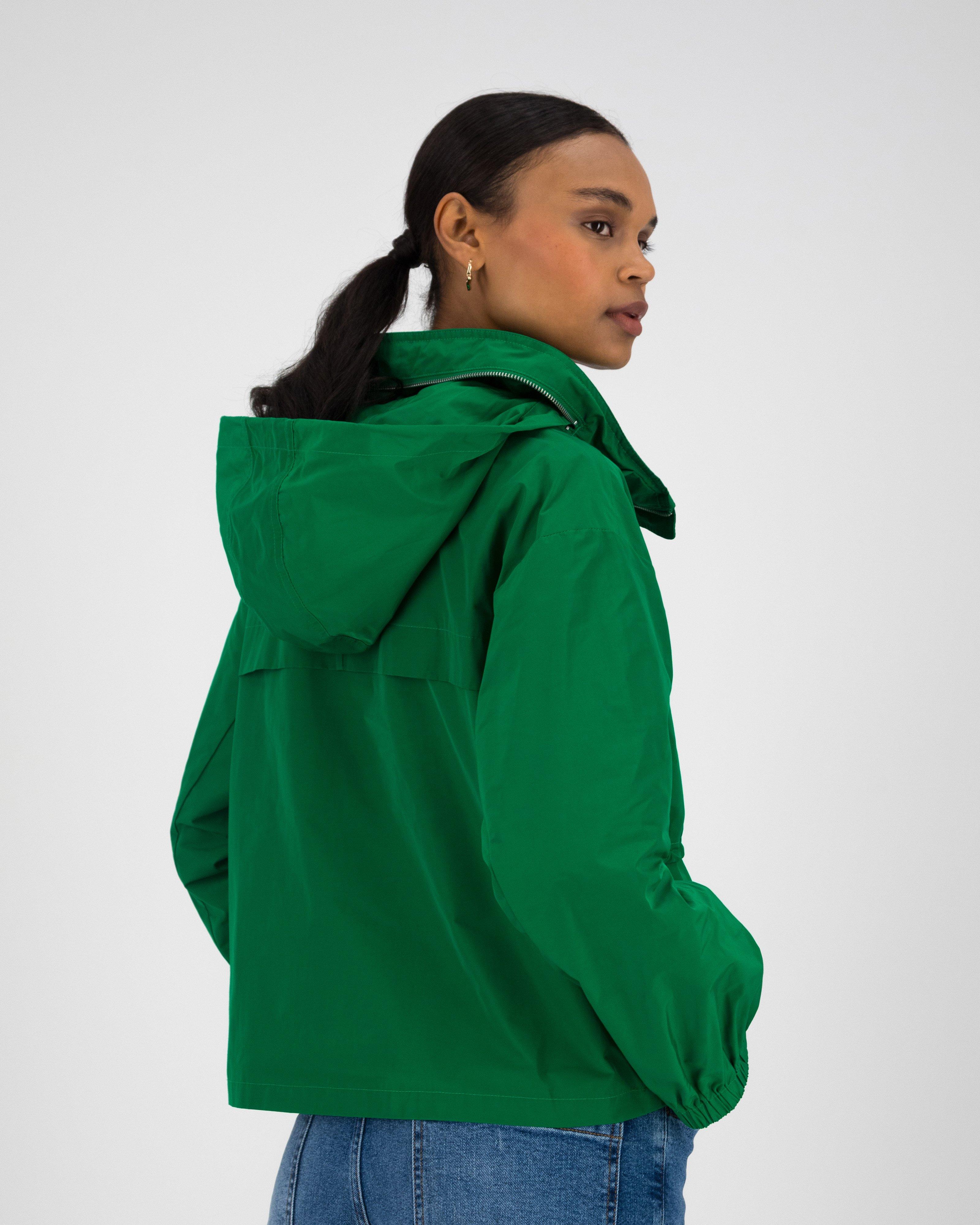 Women’s Ania Hooded Windbreaker  -  Green