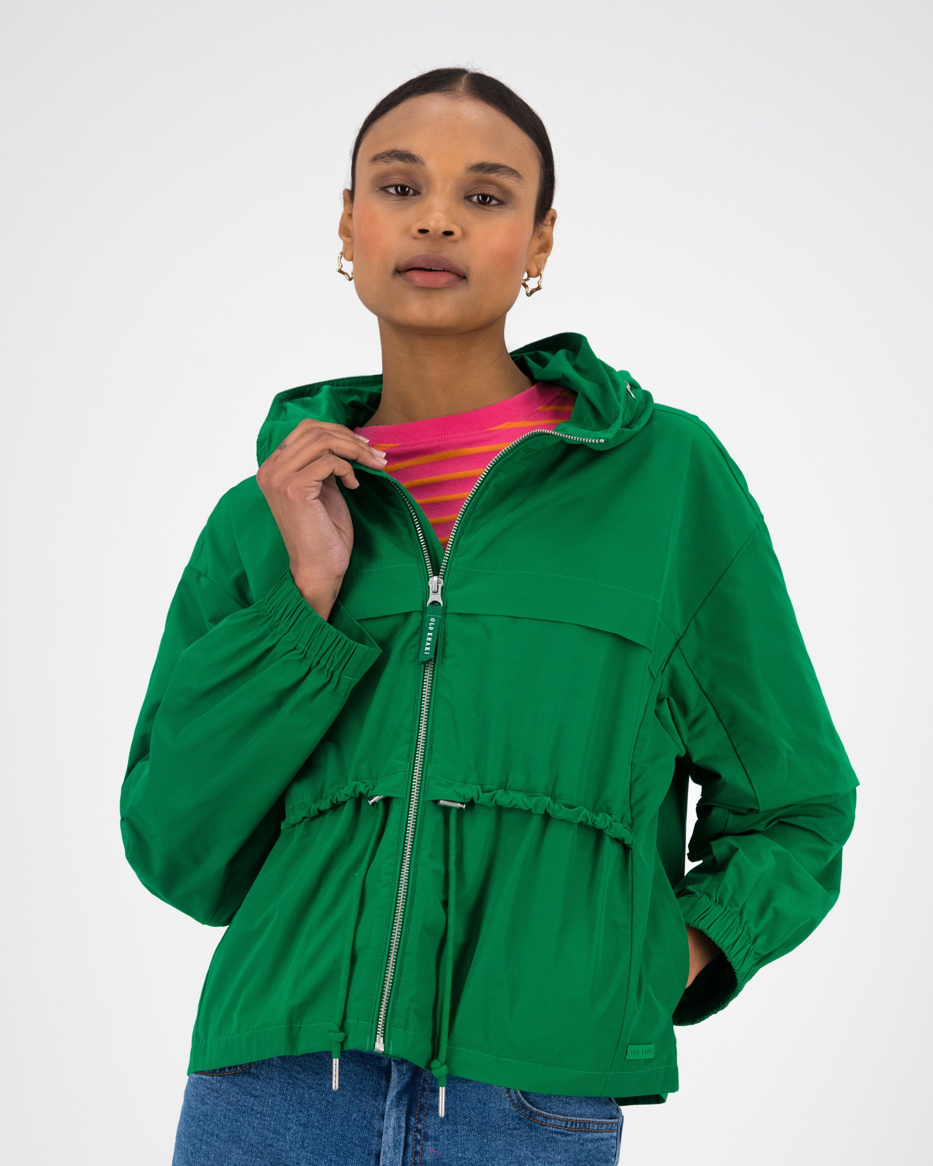 Women’s Ania Hooded Windbreaker  -  Green