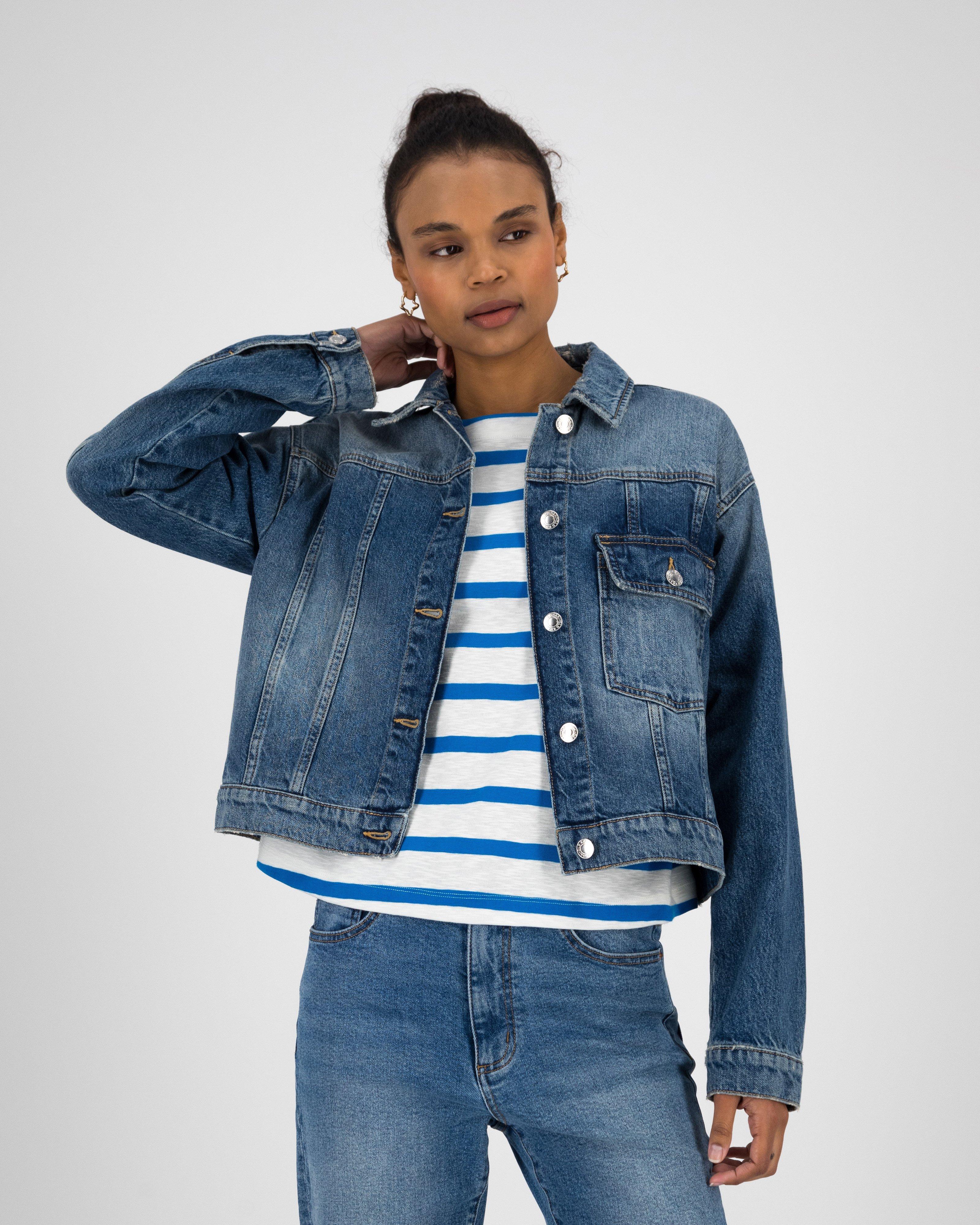 Women’s Denim Trucker Jacket  -  Indigo