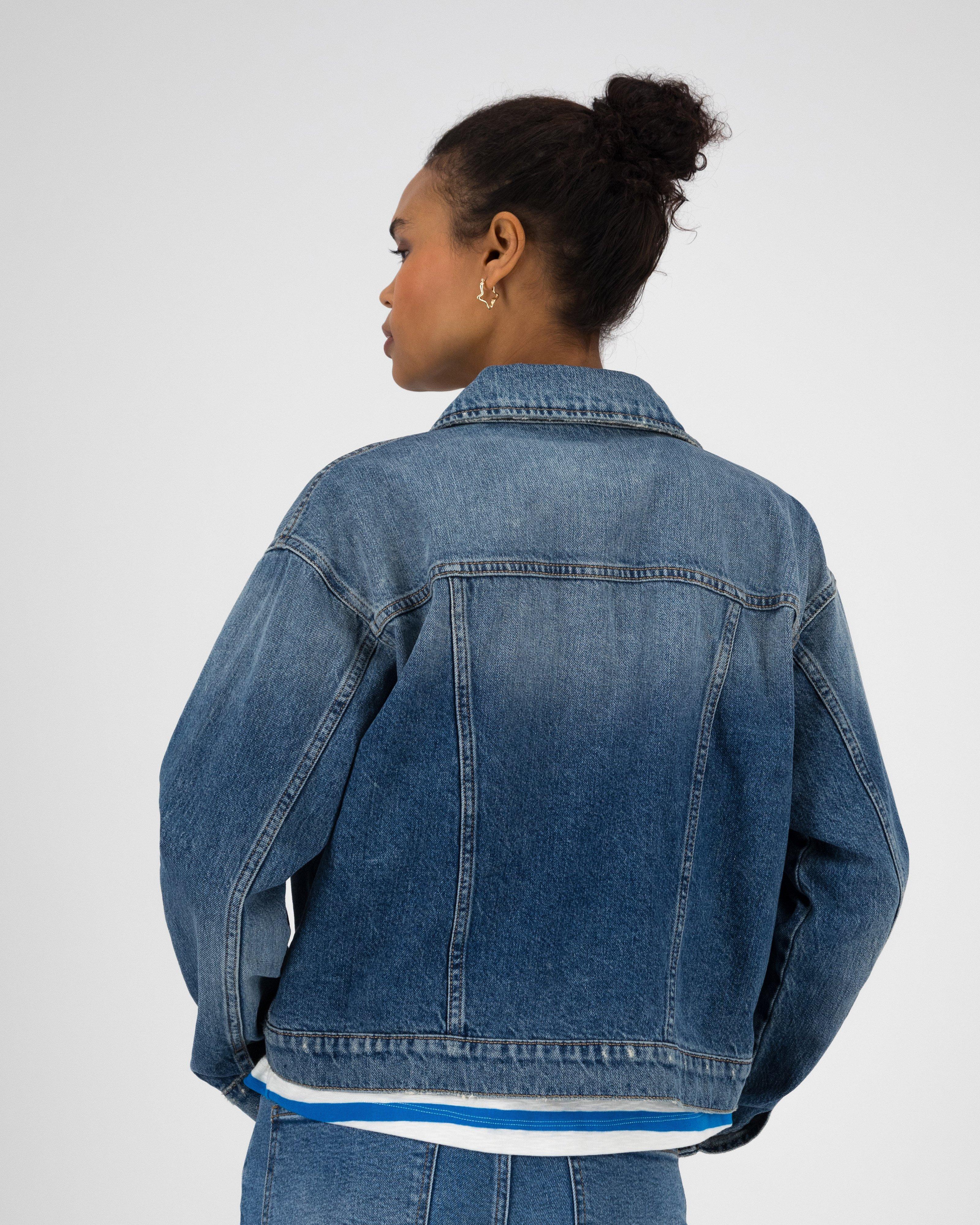 Women’s Denim Trucker Jacket  -  Indigo