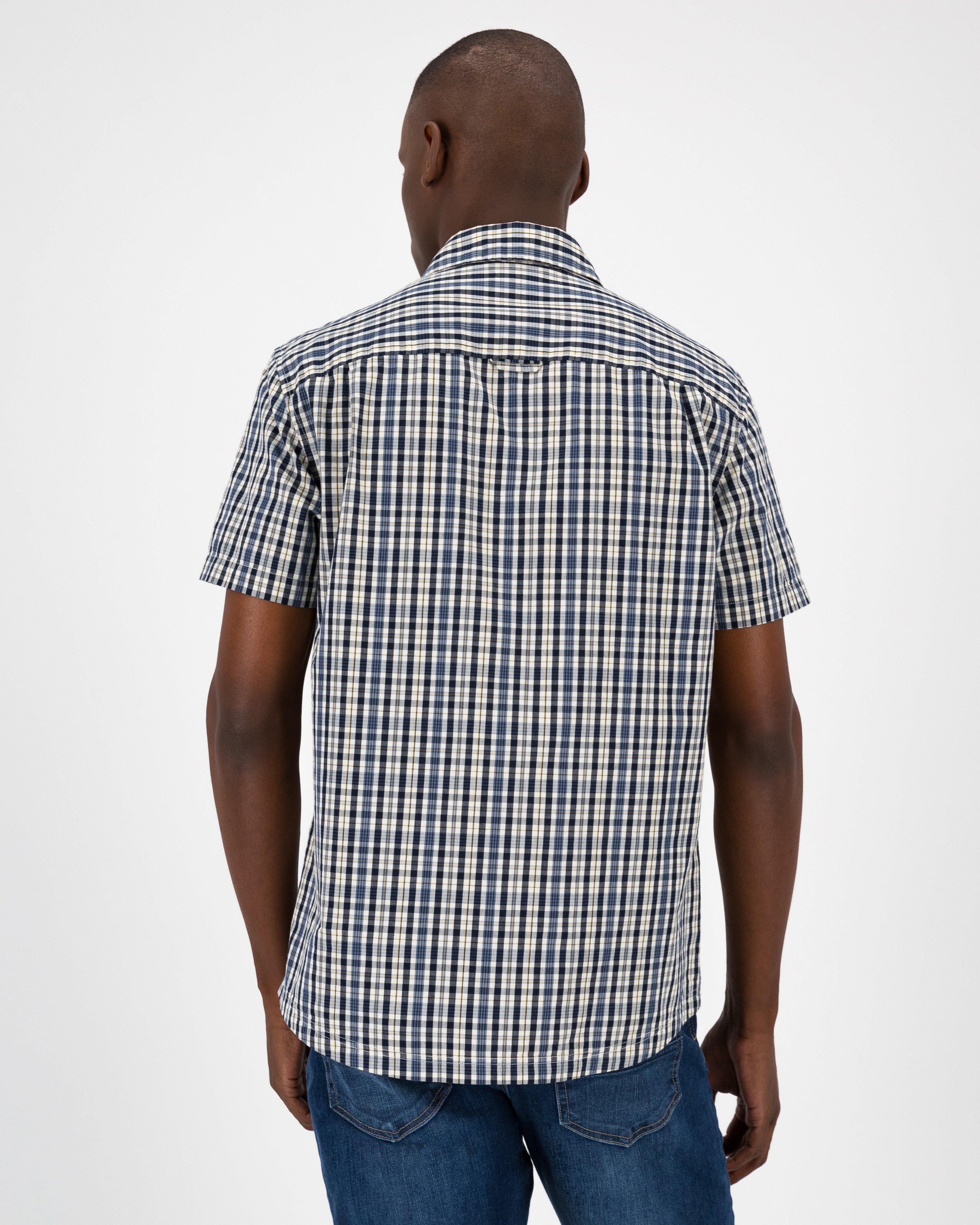 K-Way Elements Men’s Check Work Shirt -  Blue