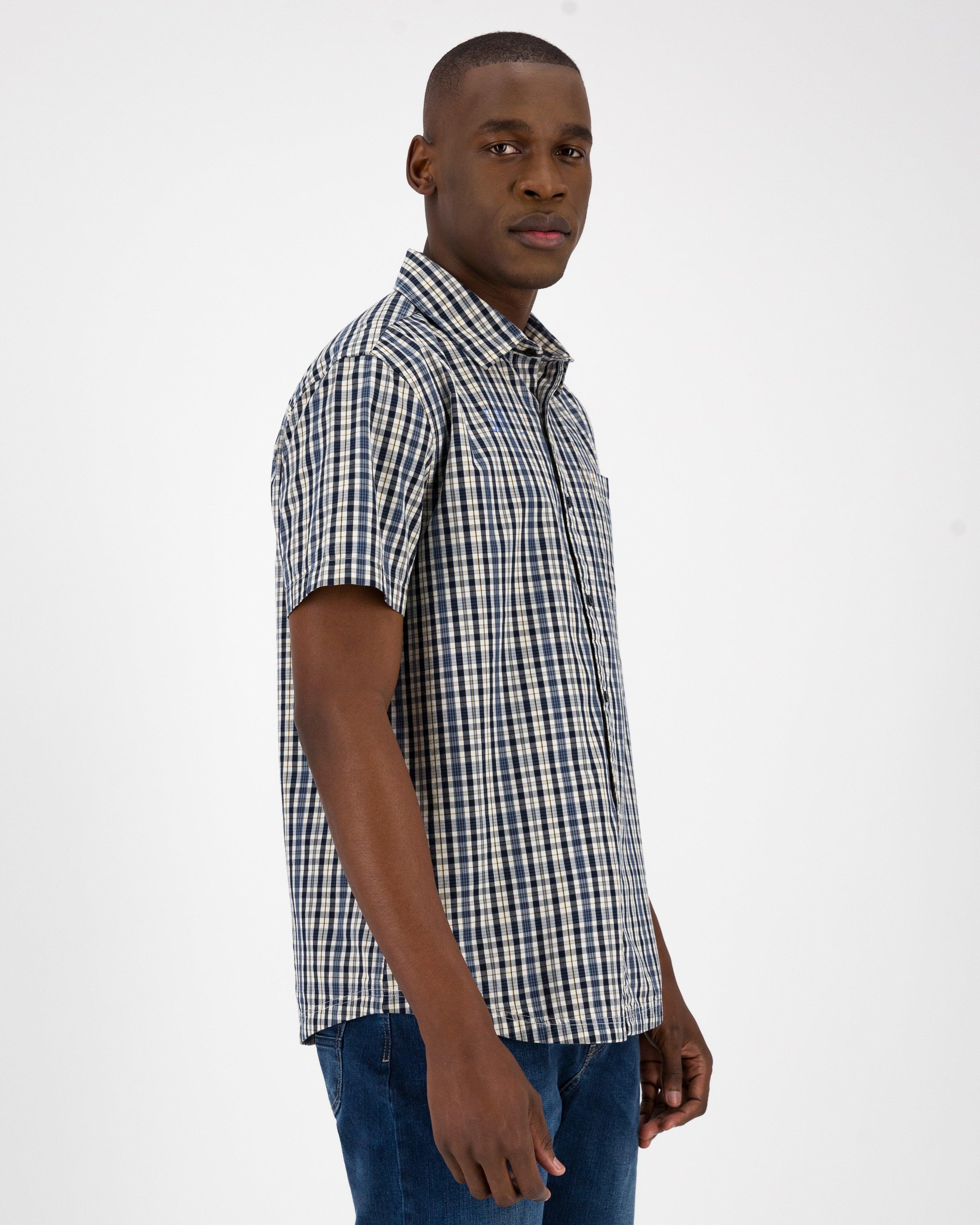 K-Way Elements Men’s Check Work Shirt -  Blue