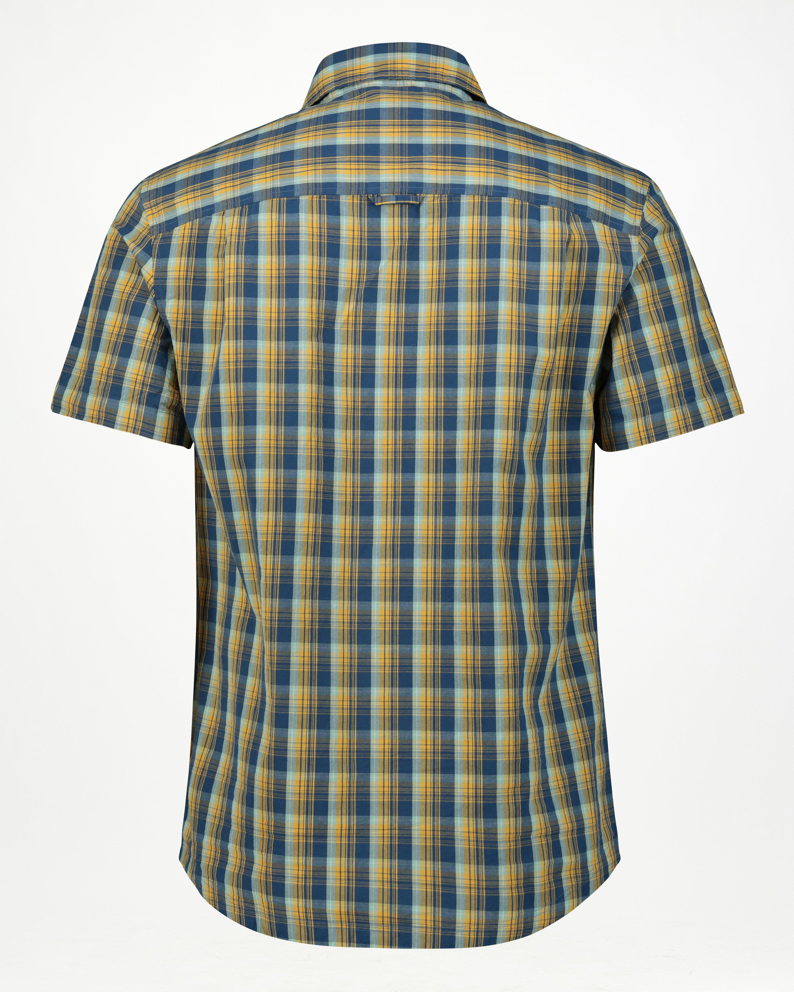 K-Way Elements Men’s Check Work Shirt -  Navy