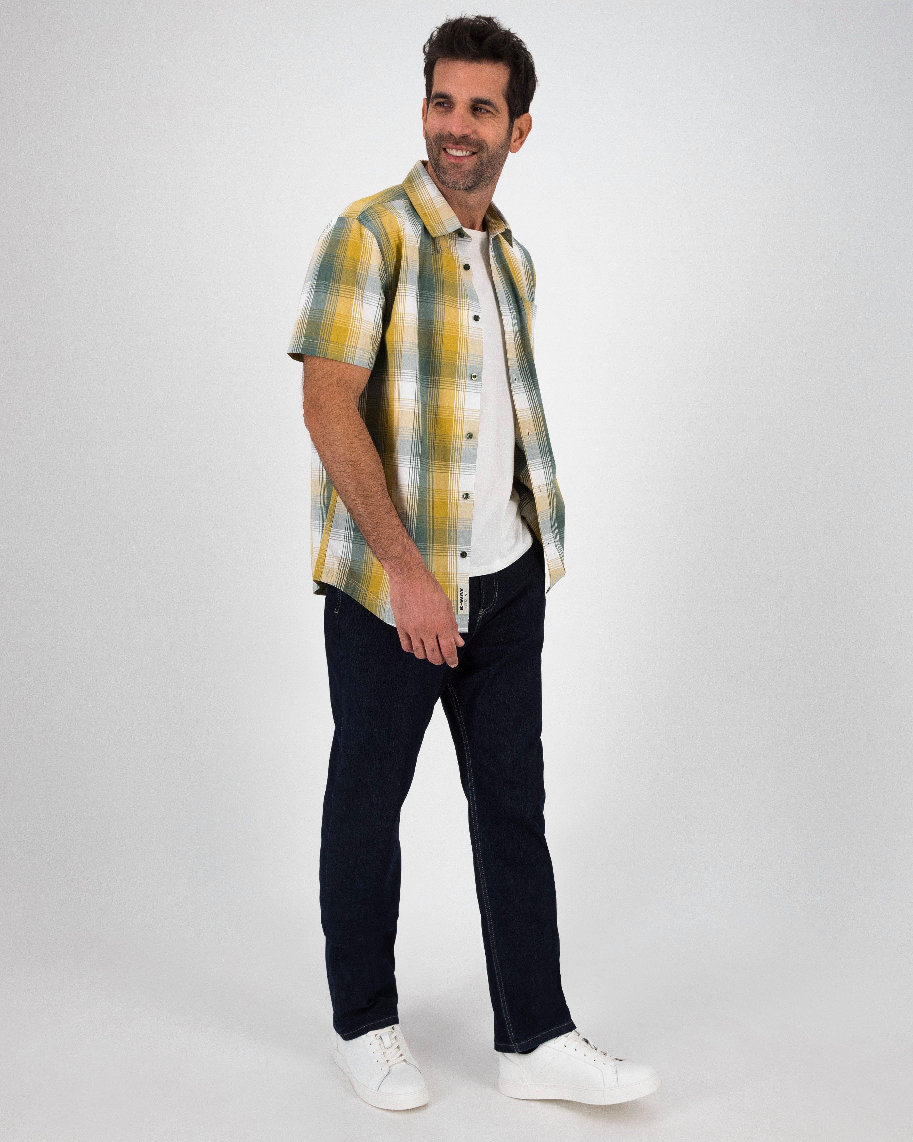 K-Way Elements Men’s Check Work Shirt -  Sage