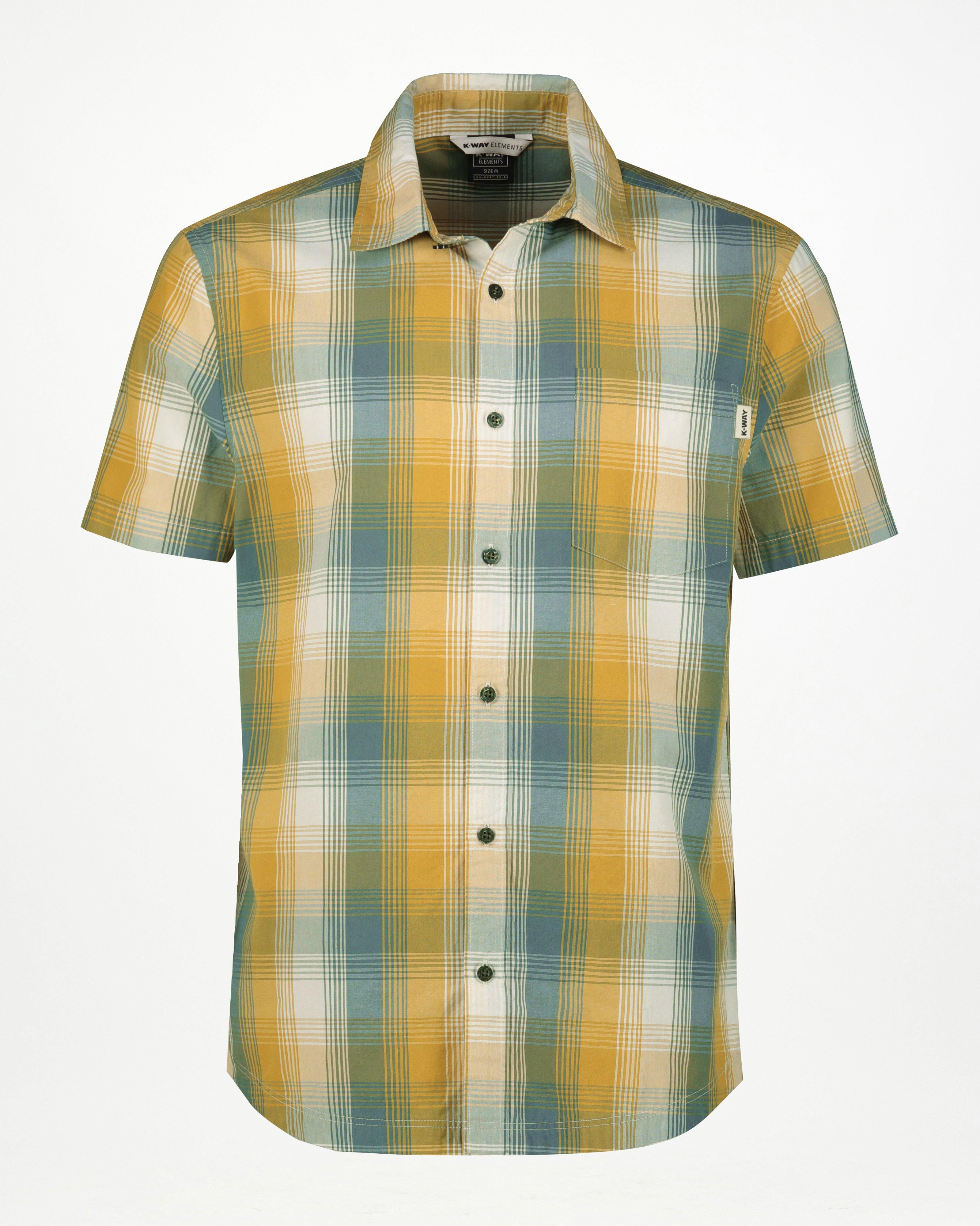 K-Way Elements Men’s Check Work Shirt -  Sage