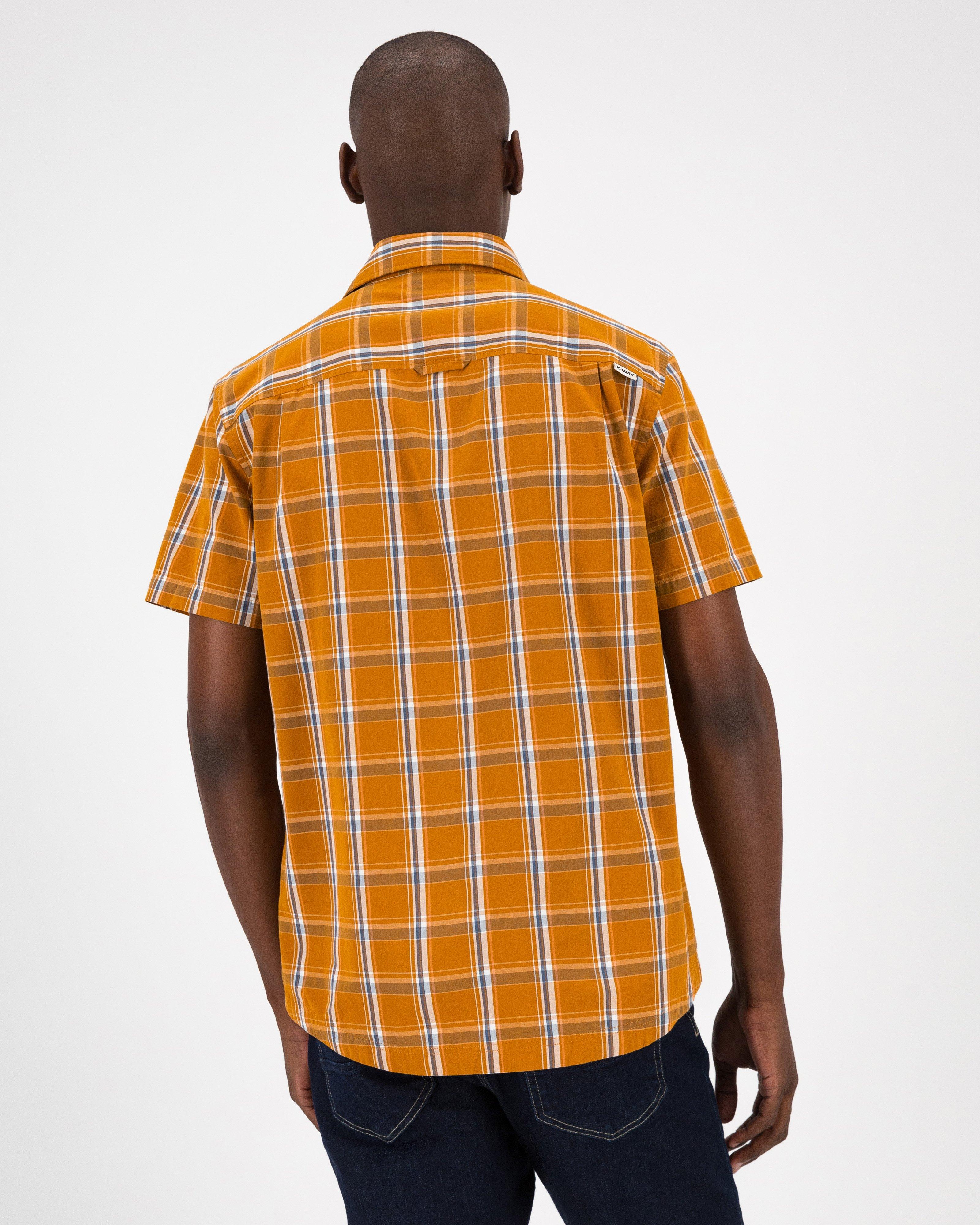 K-Way Elements Men’s Check Work Shirt -  Orange