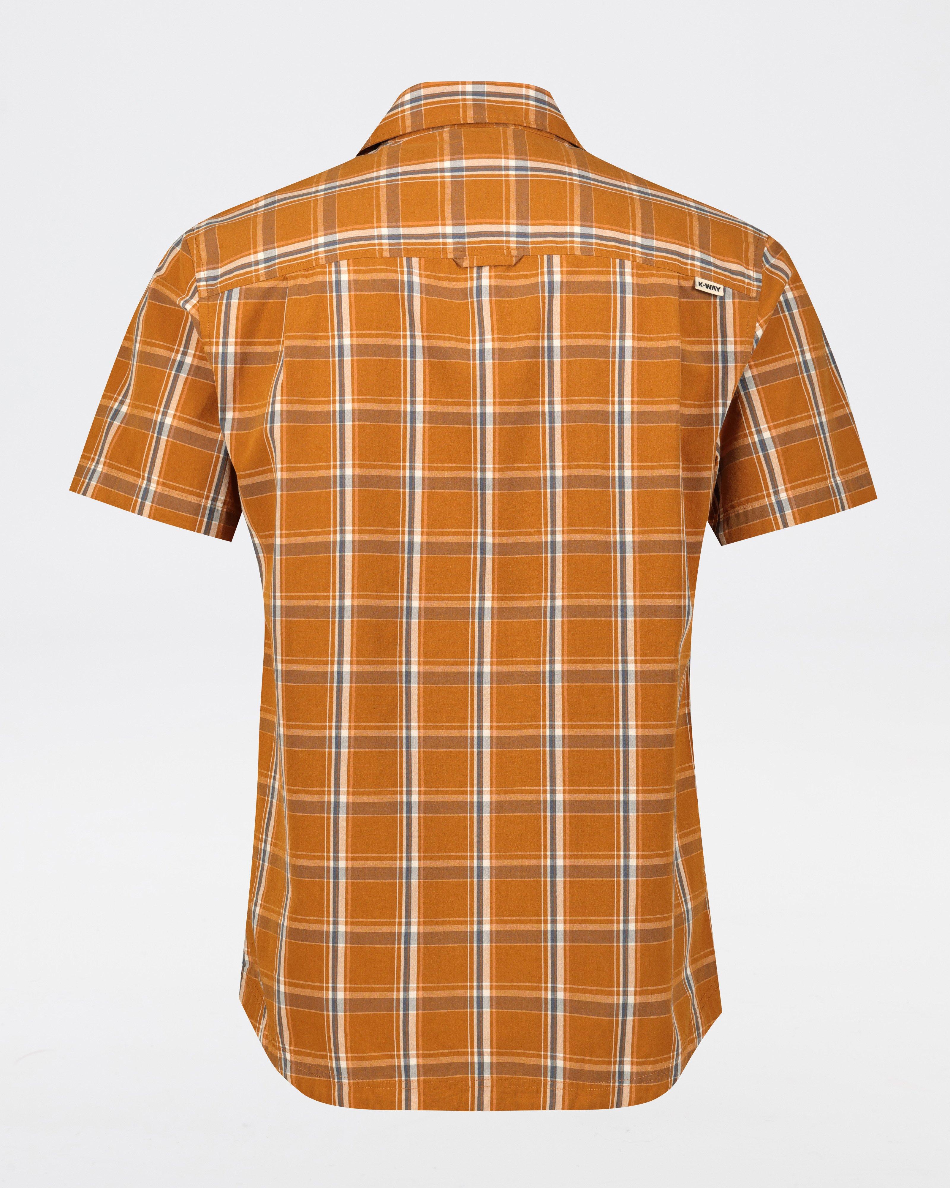 K-Way Elements Men’s Check Work Shirt -  Orange