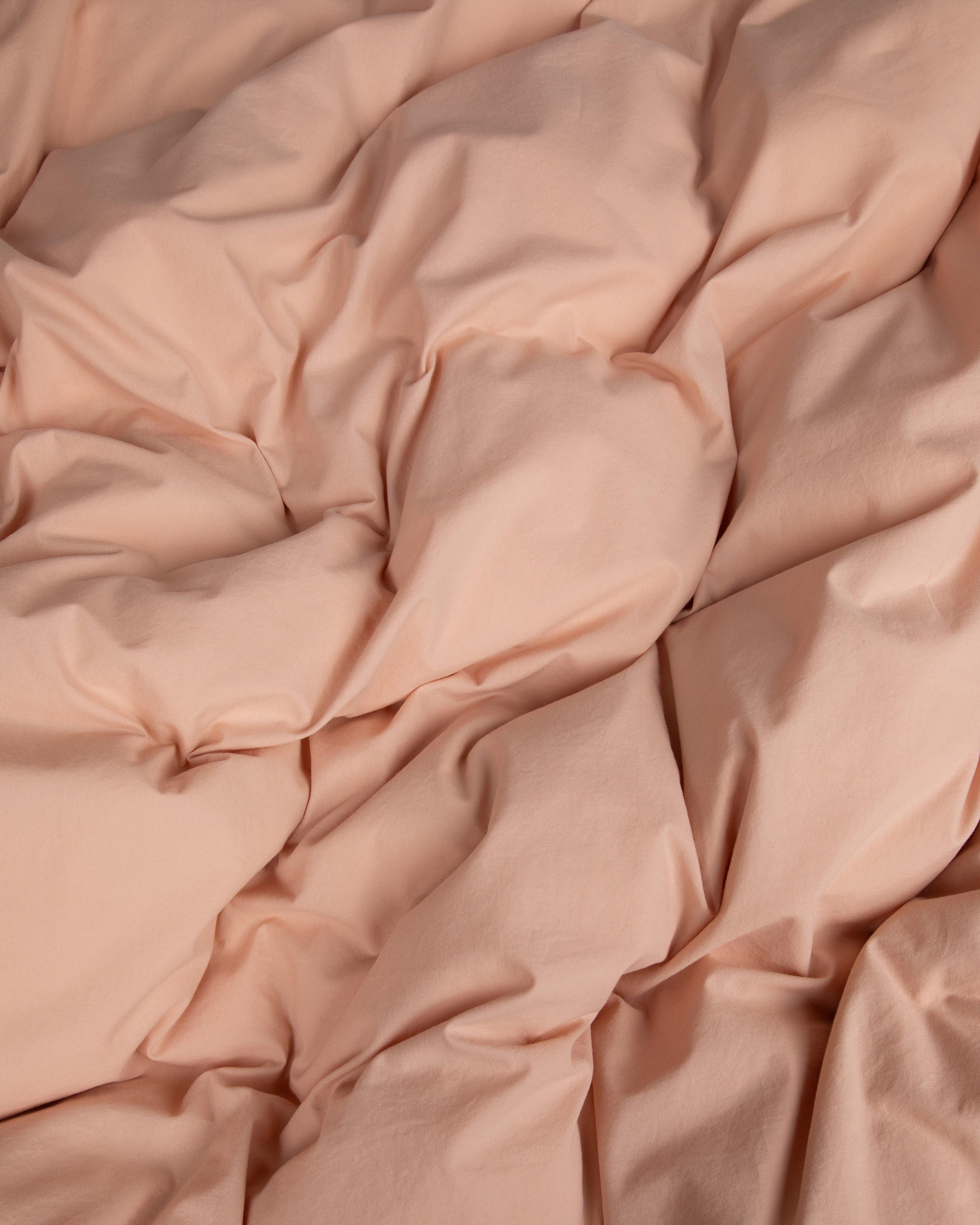  Yve Stitch Detail Washed Queen Duvet Set  -  Pink