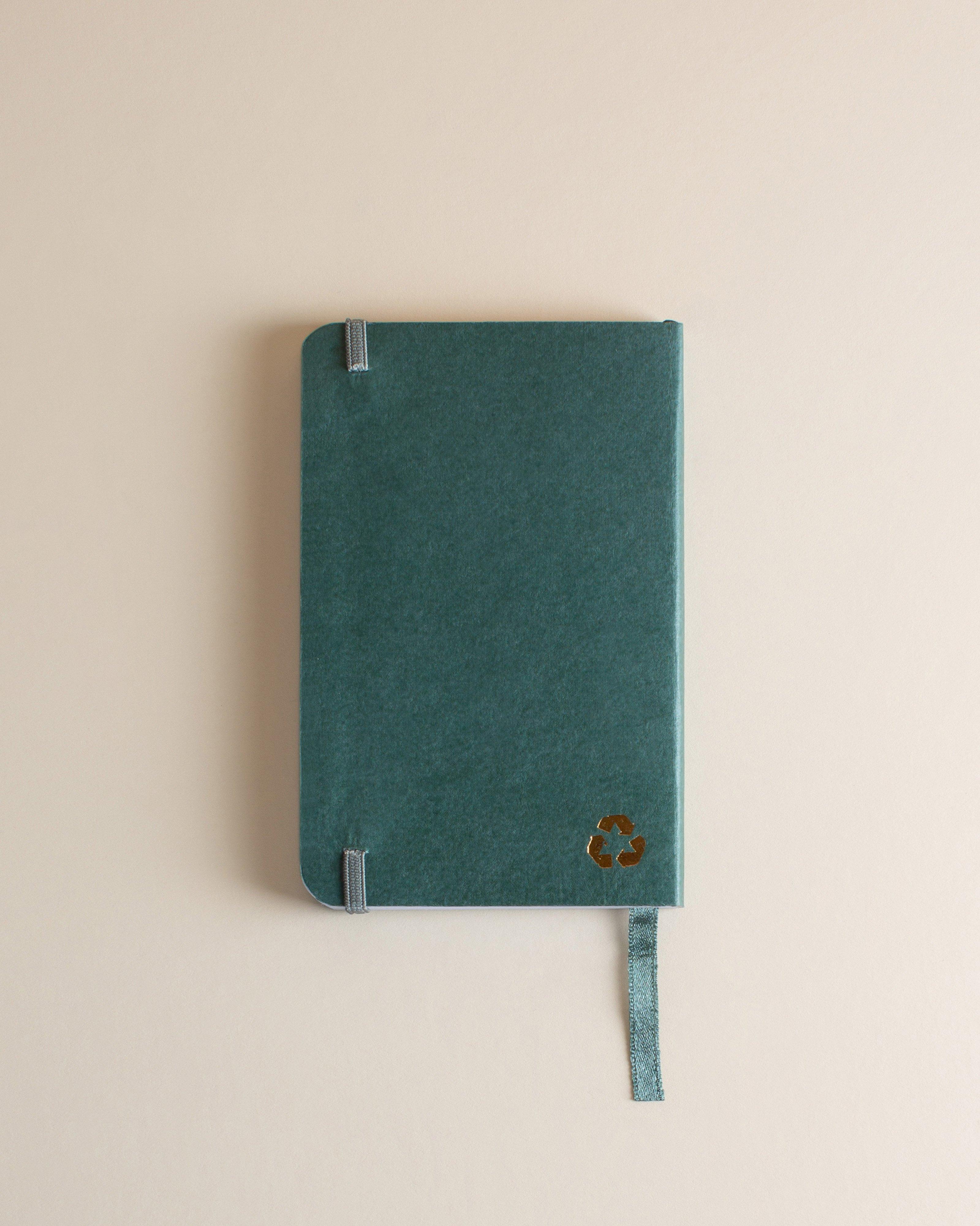 Navy & Gold Floral Soft Cover Notebook -  Navy
