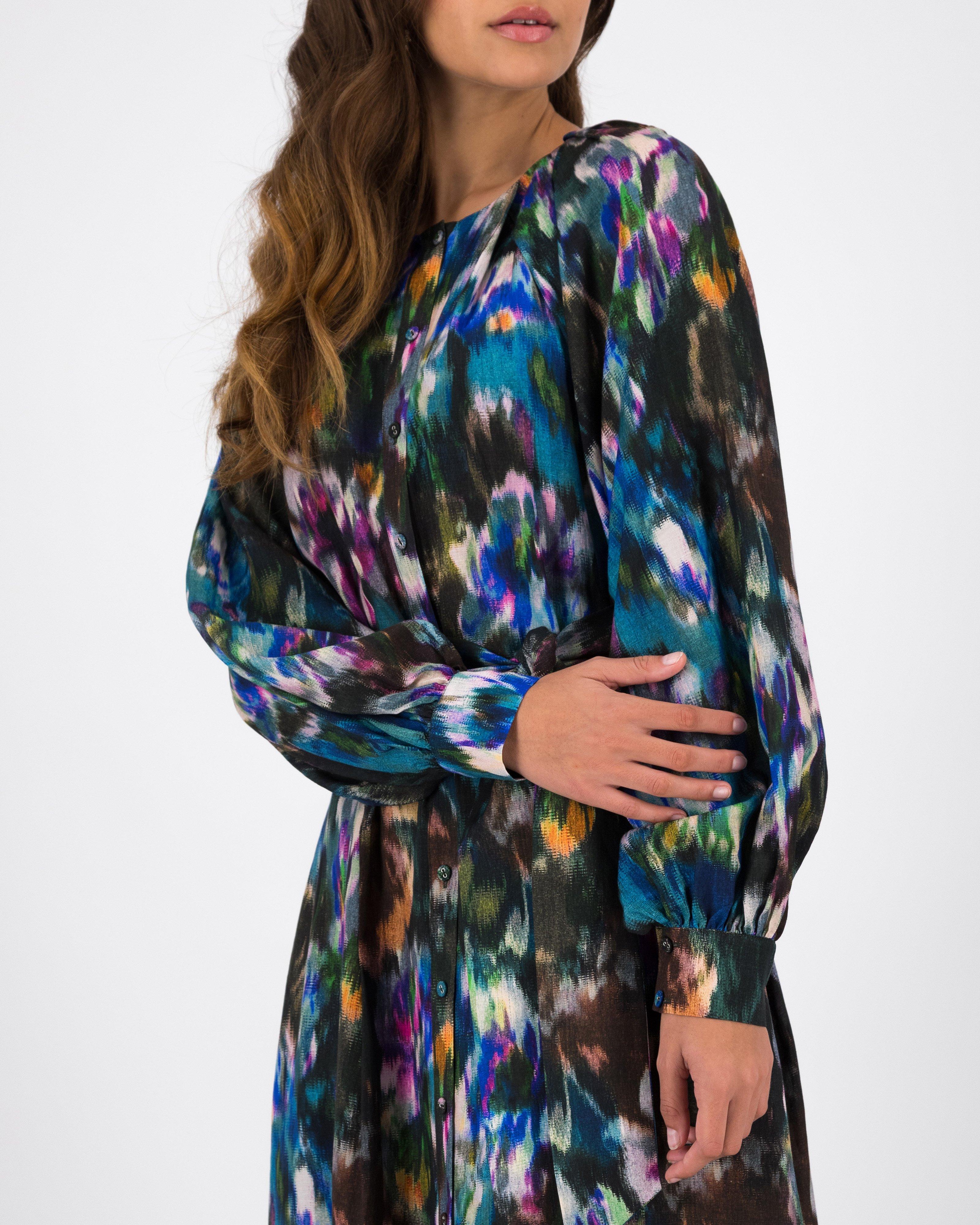 Eleanor Printed Dress -  Blue