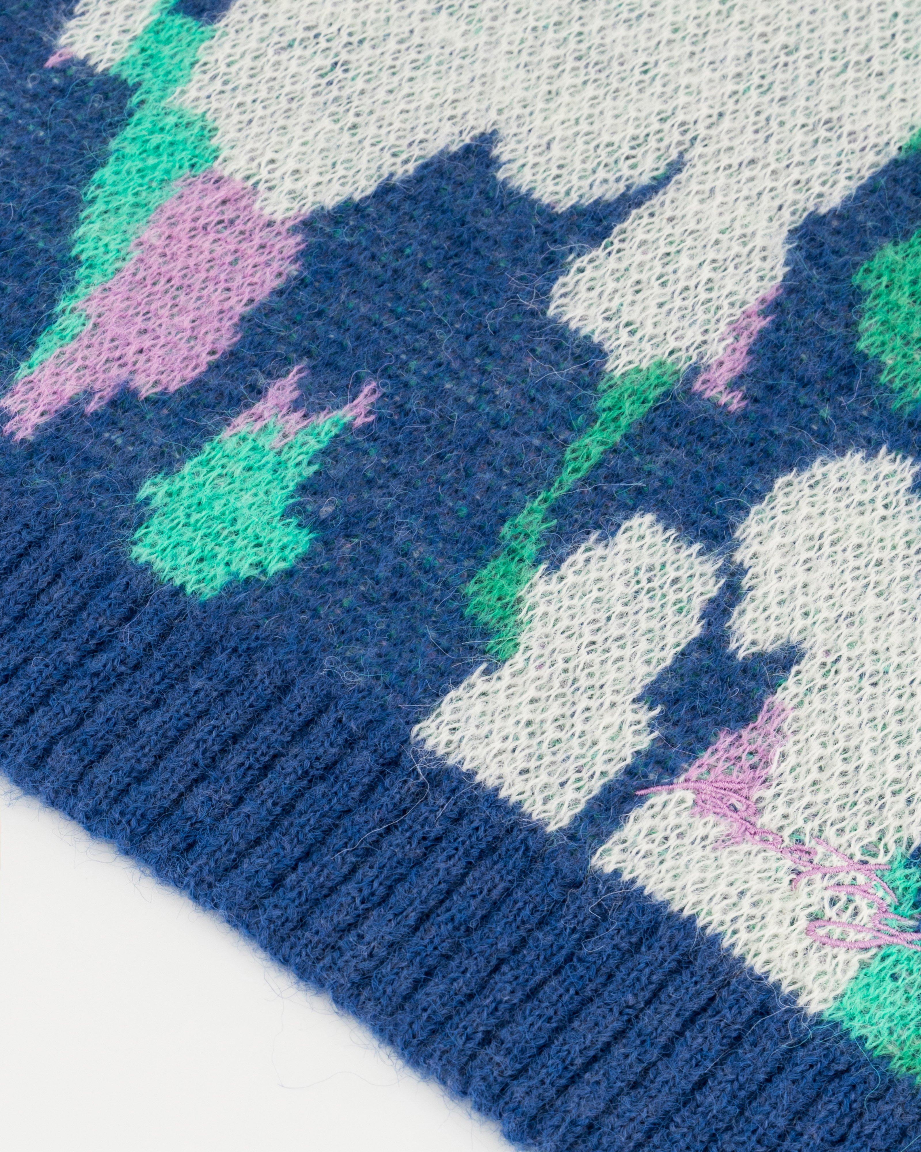 Gretchen Intarsia Scarf -  Blue