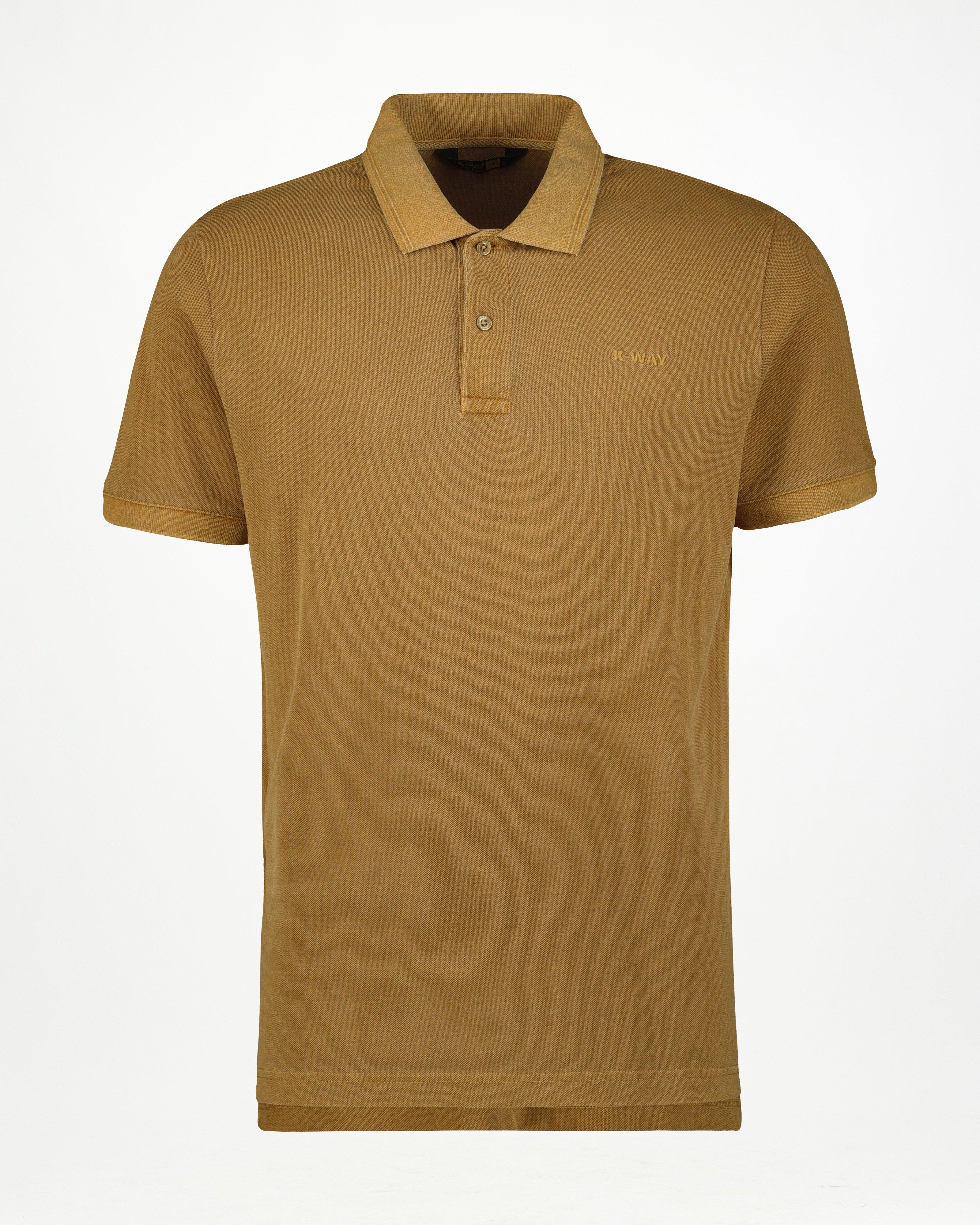 K-Way Elements Men's Hank Washed Work Wear Golfer -  Brown