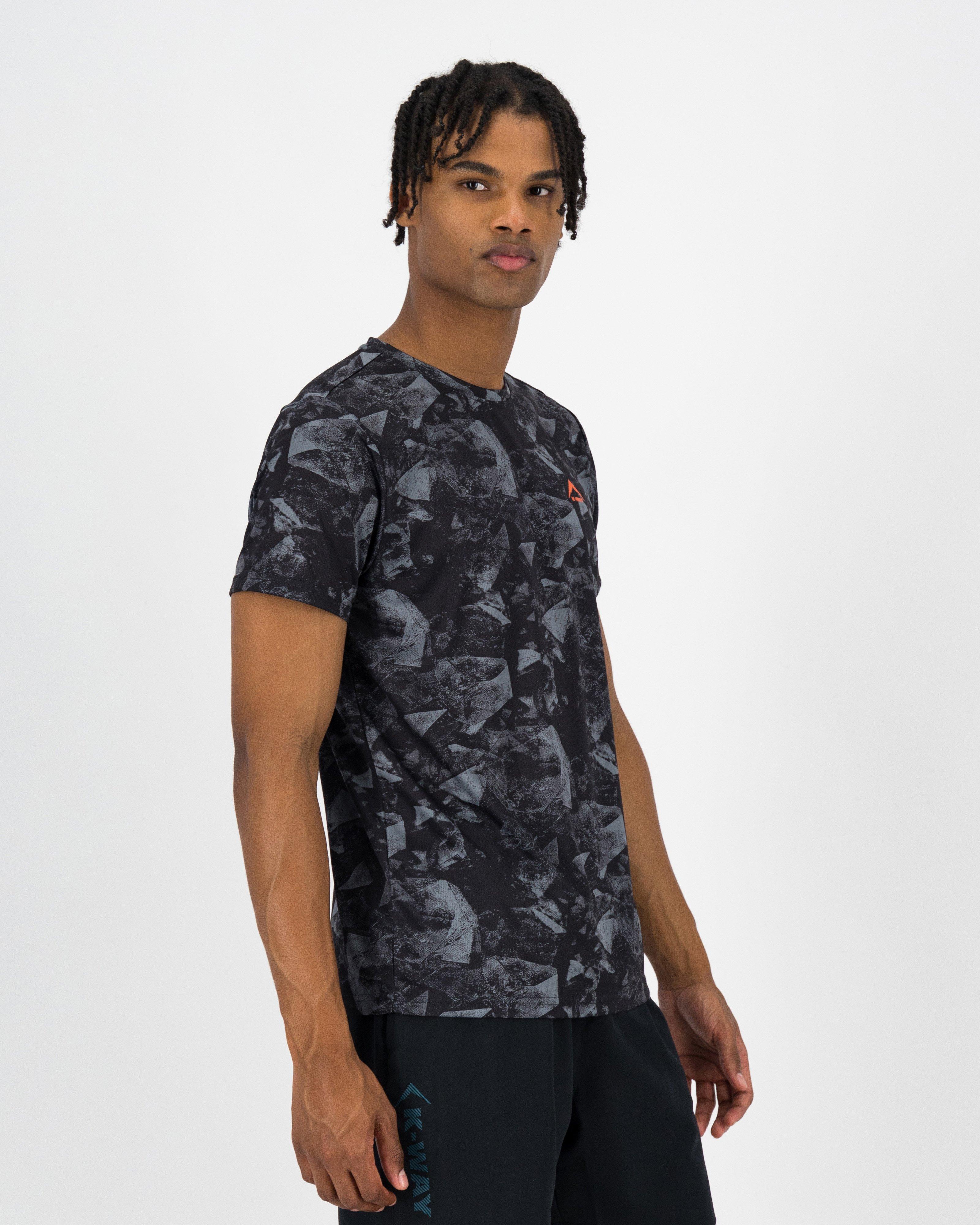 K-Way Pulse Men’s Basic Printed Tech T-shirt -  Assorted