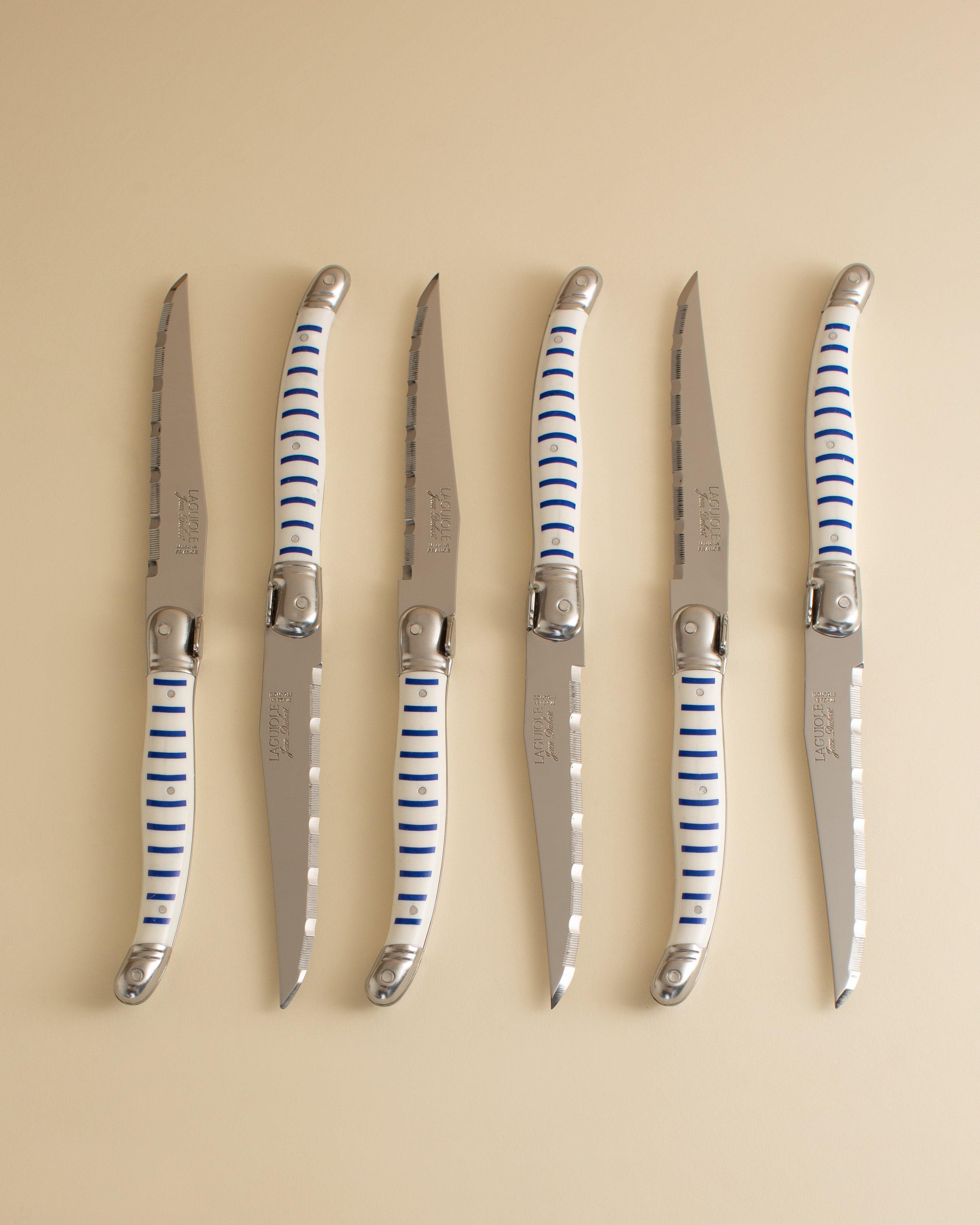 Laguiole Mariniere Steak Knife Set -  Bone