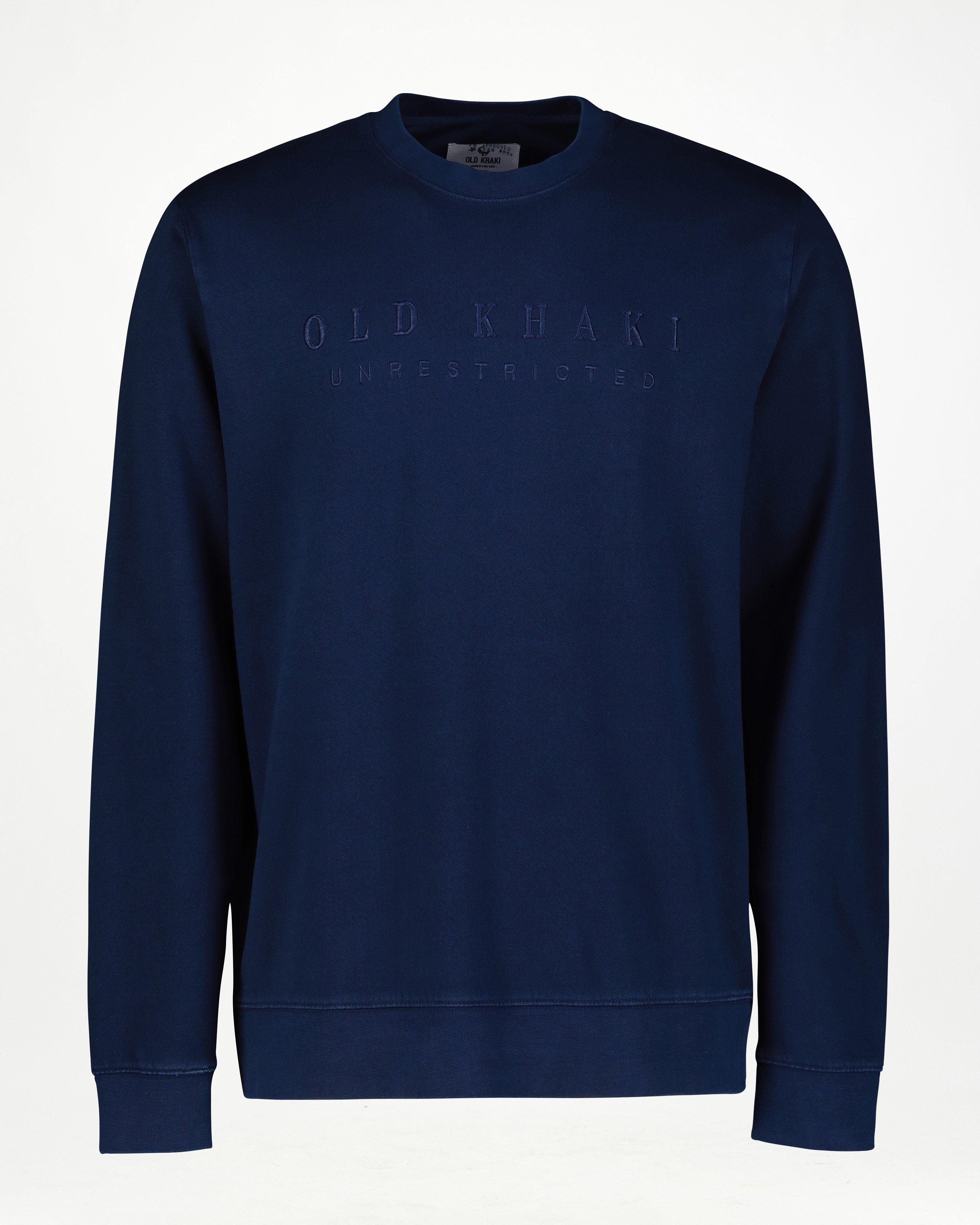 Old Khaki Men’s Bronx Crew Sweat Top  -  Navy