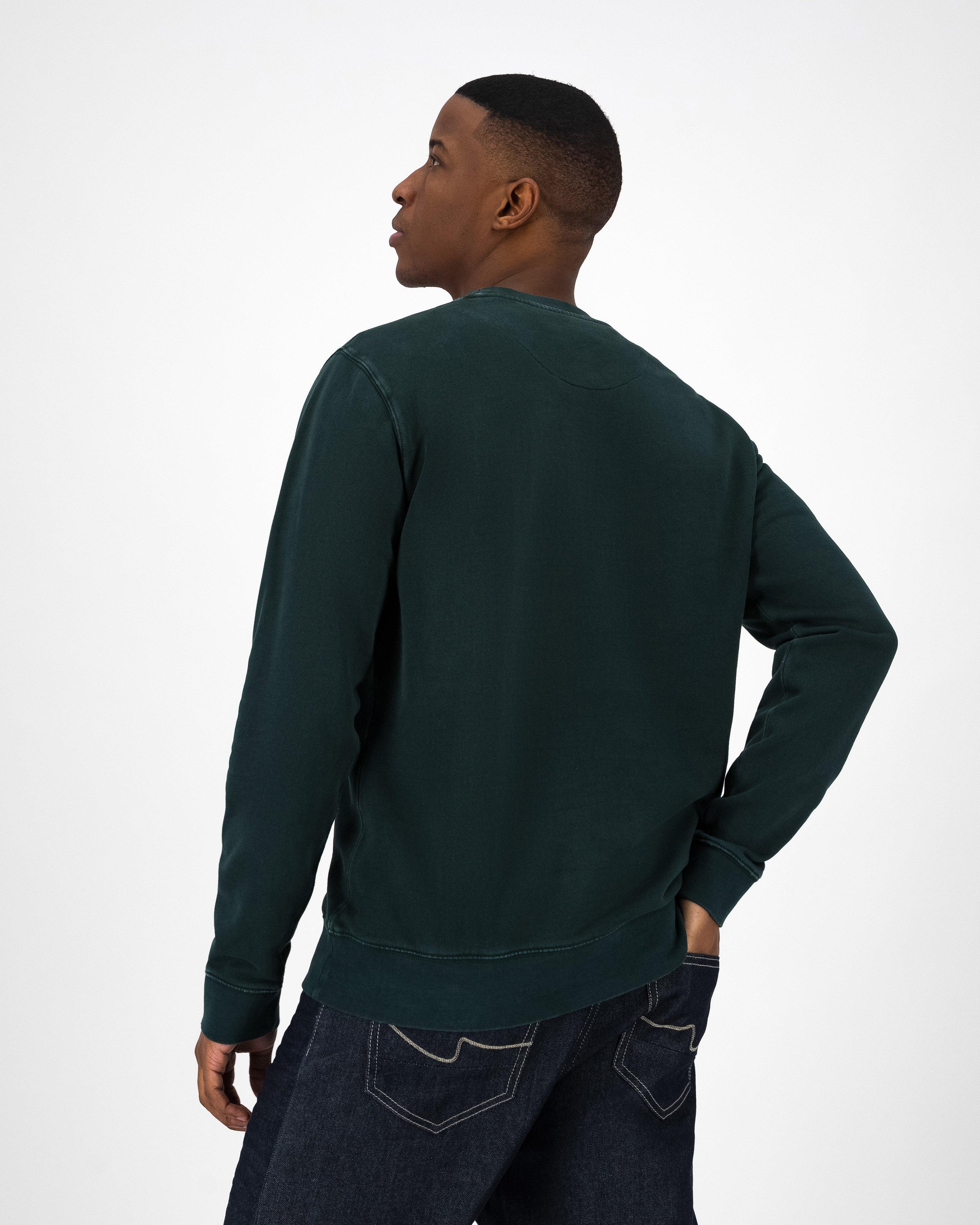 Old Khaki Men’s Bronx Crew Sweat Top  -  Dark Green