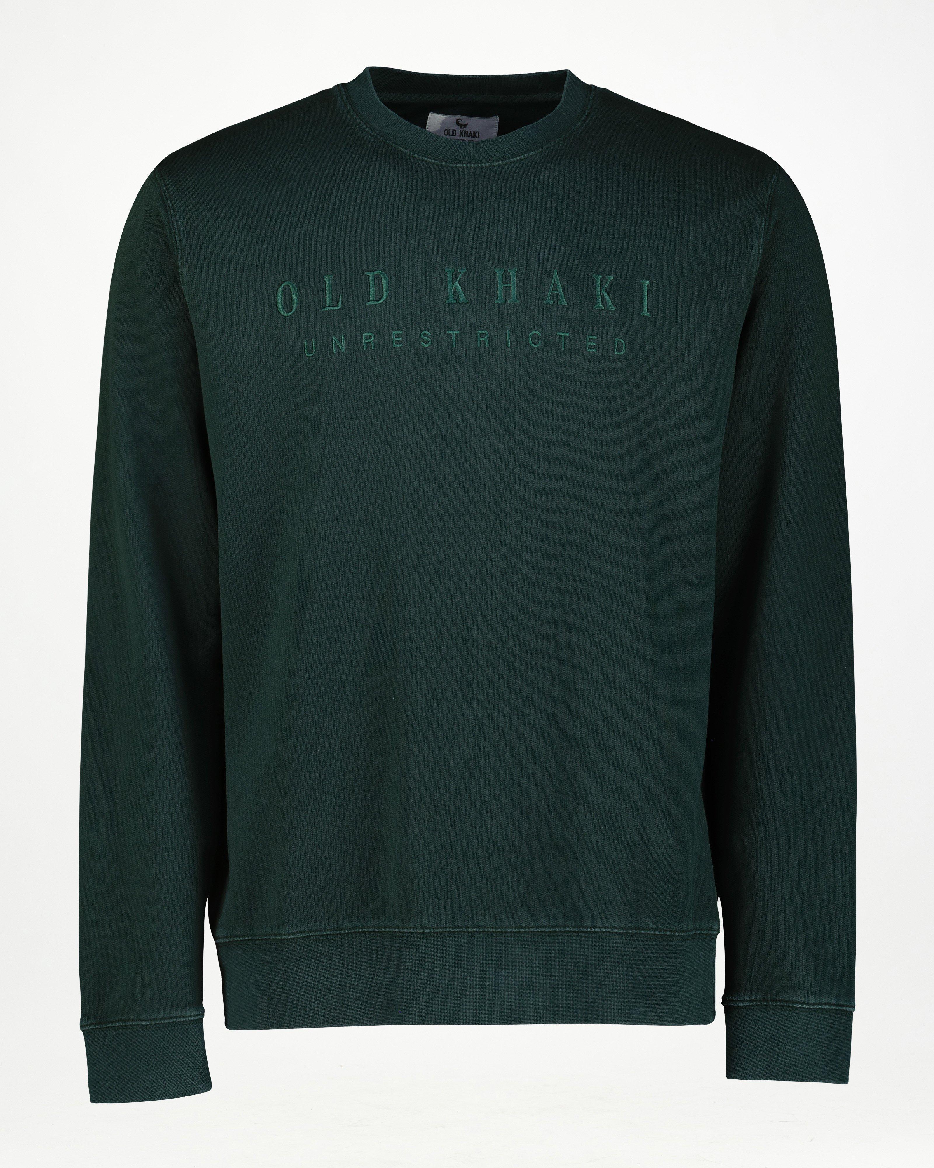 Old Khaki Men’s Bronx Crew Sweat Top  -  Dark Green