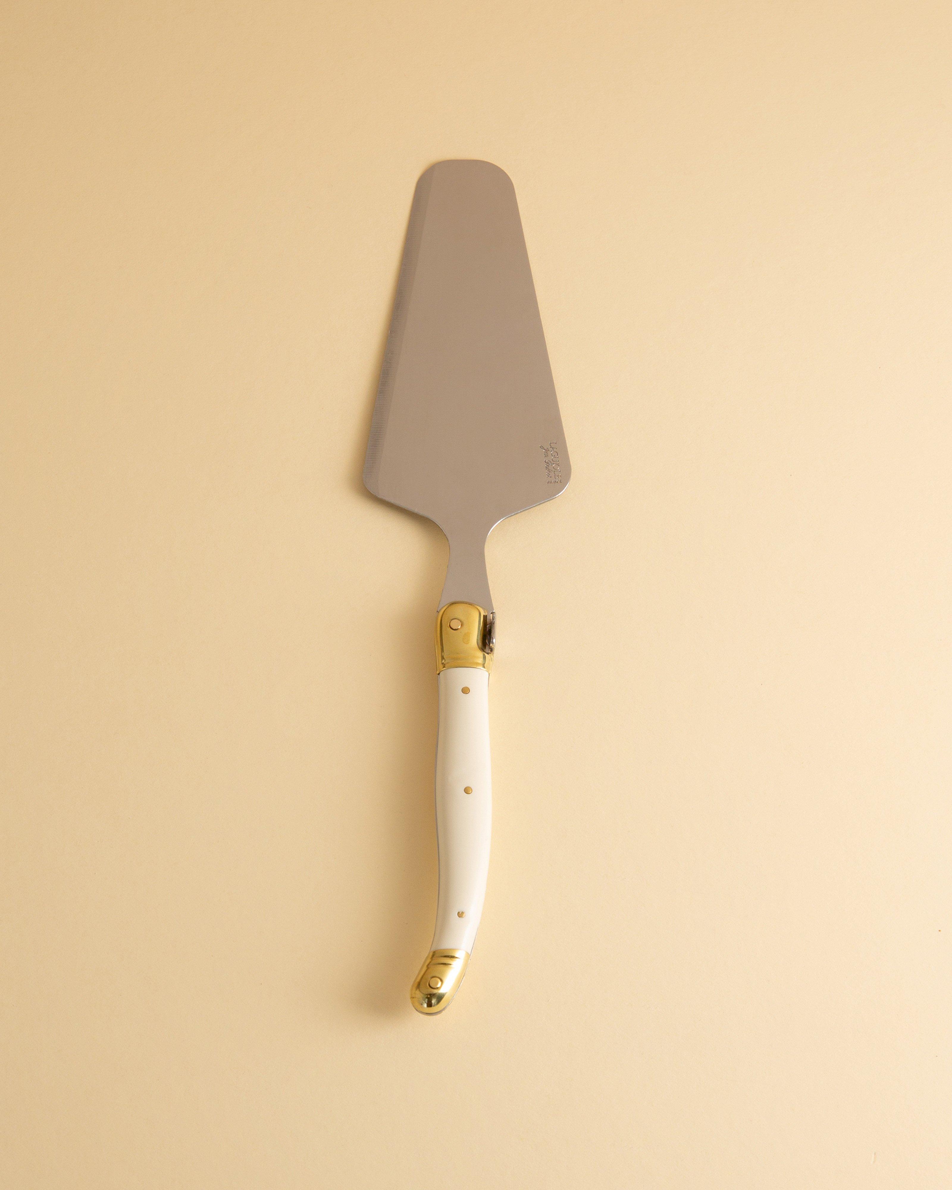 Laguiole Brass Cake Lifter -  Milk
