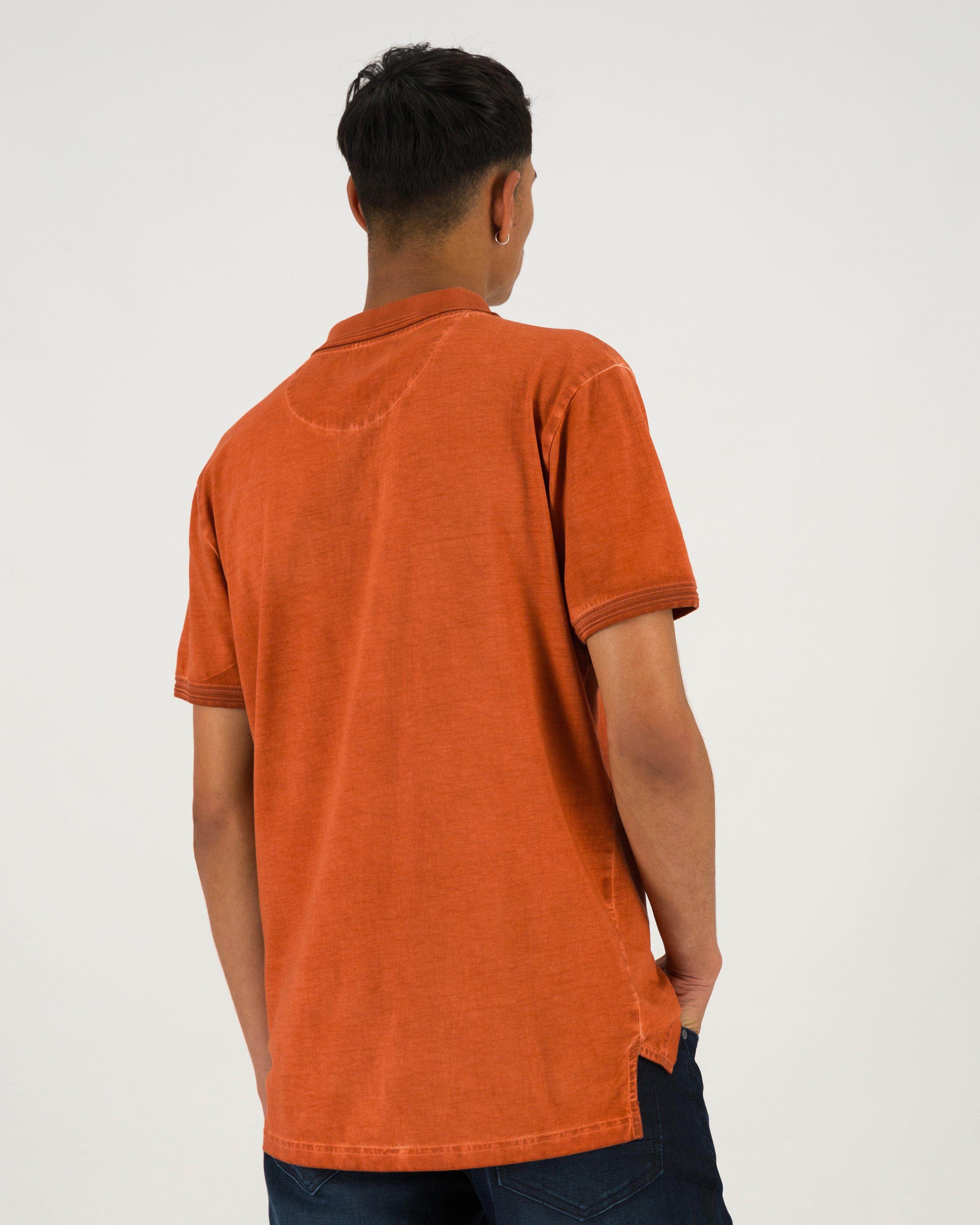 Men’s Will Pigment Dyed Golfer -  Orange