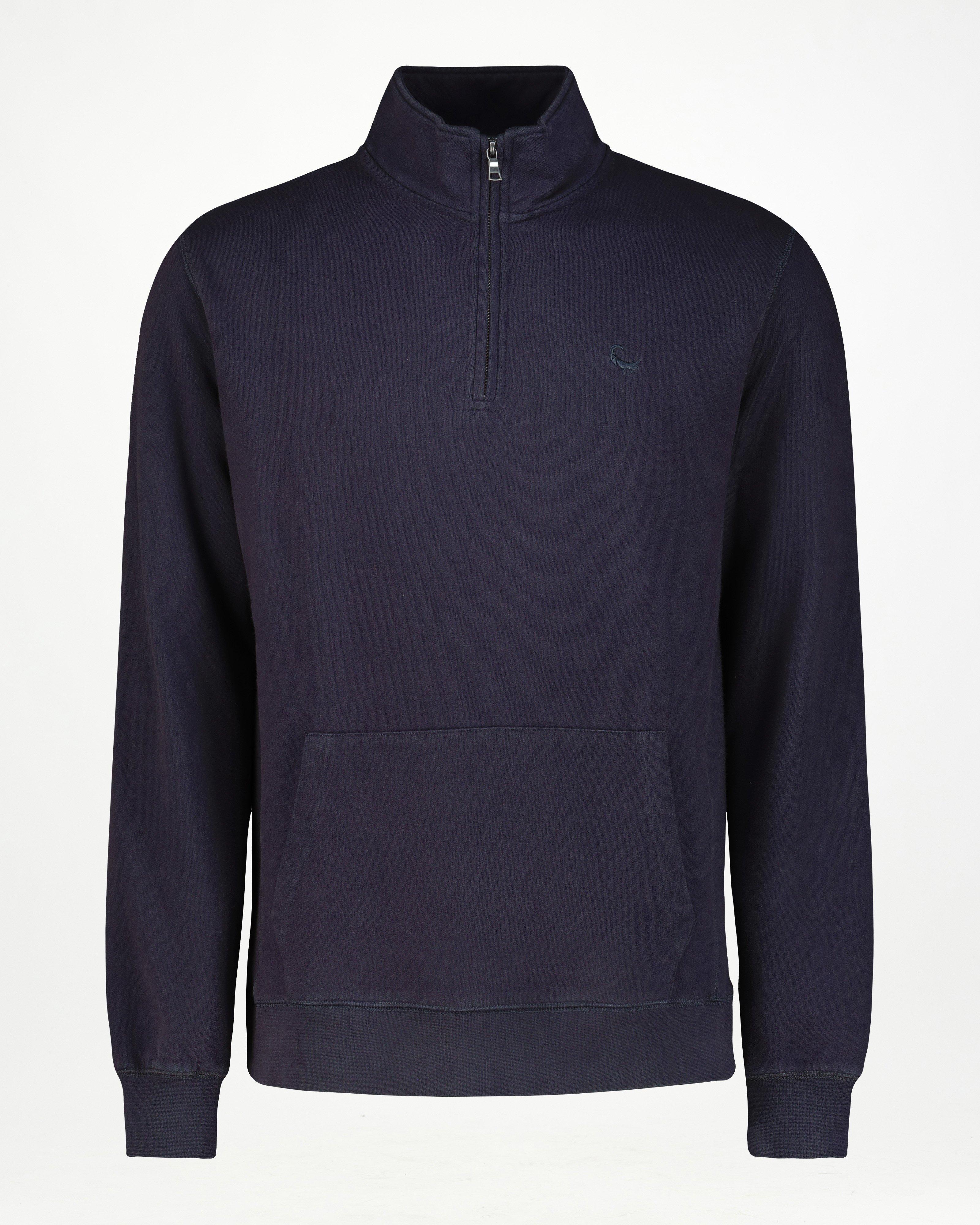 Men’s Mike Quarter Zip Sweat  -  Charcoal