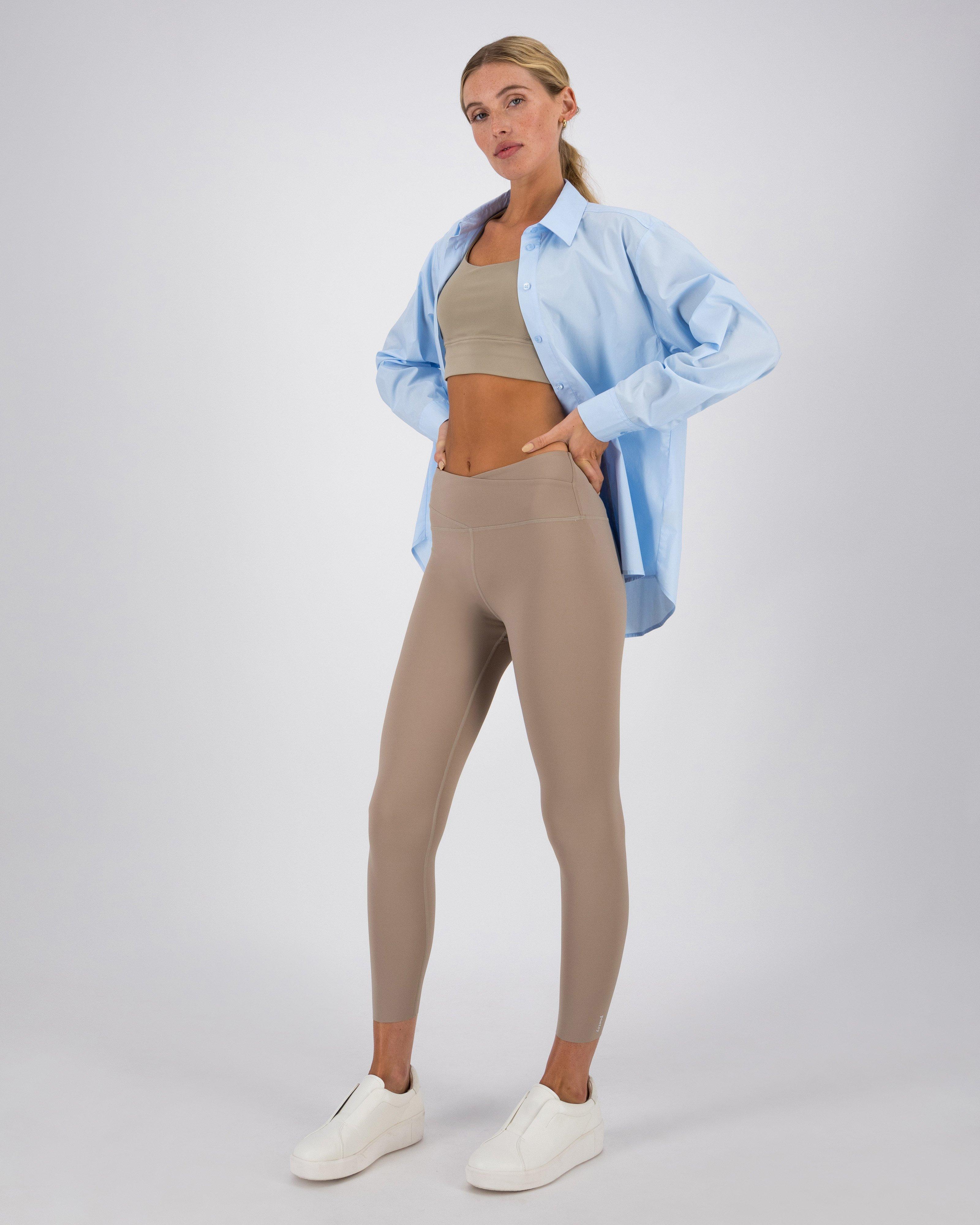 Shanti Crop Bra Top -  Light Khaki